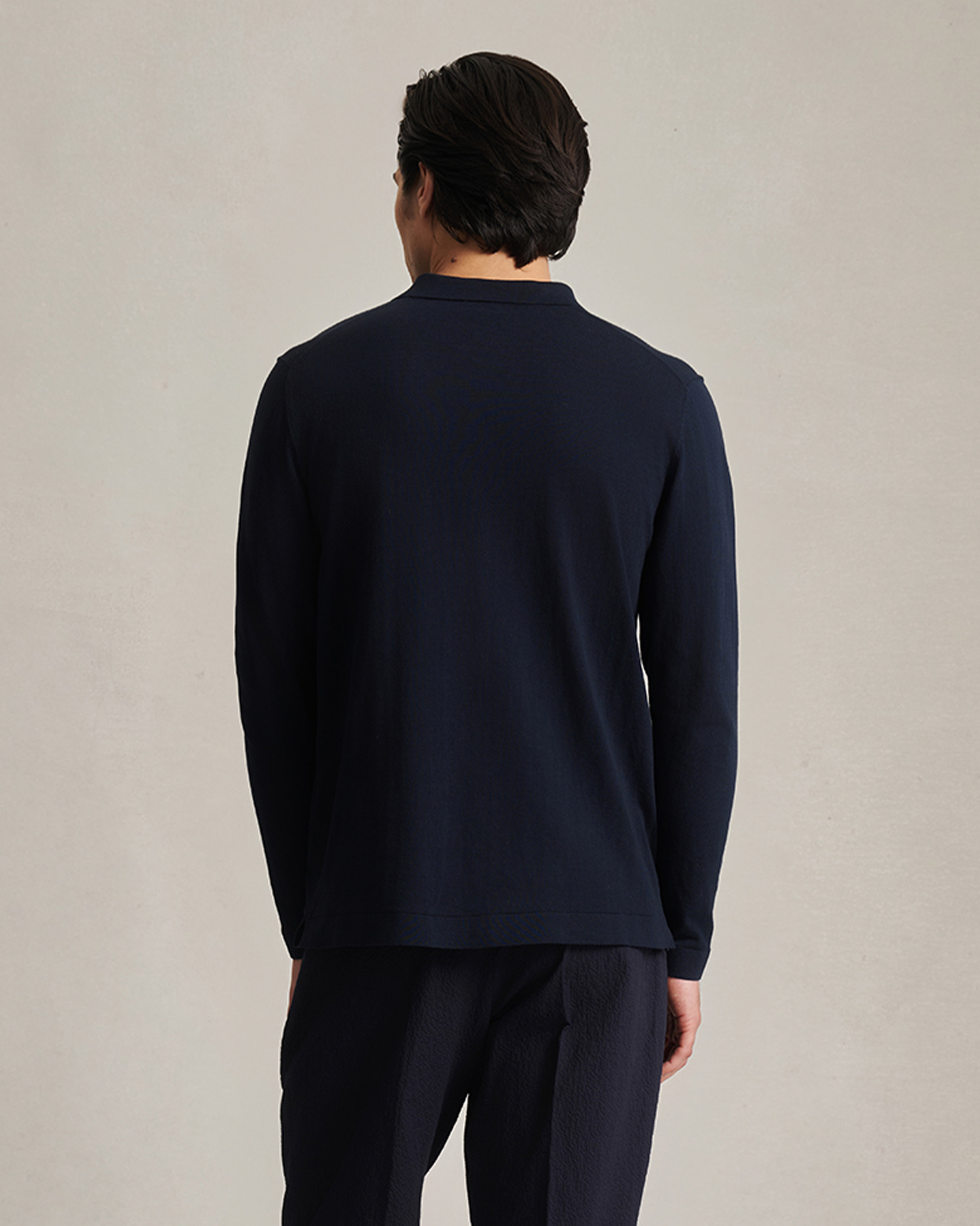Ice Cotton Shirt  - Navy