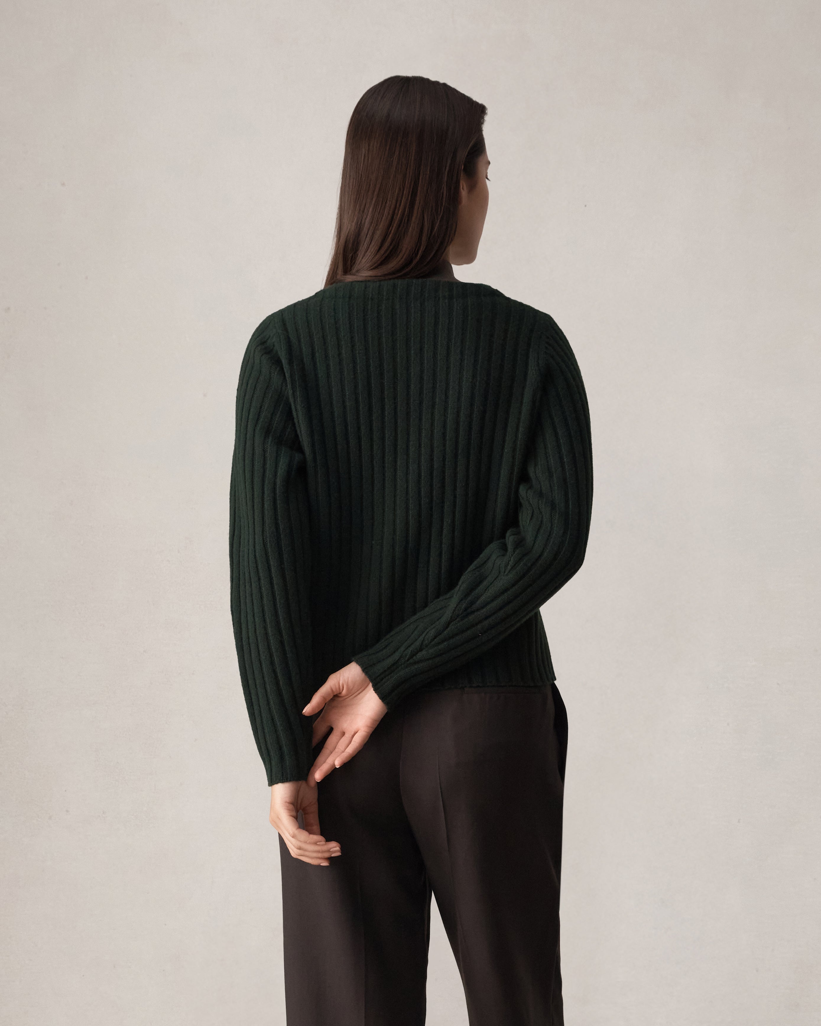 Eloise Cardigan - Forest Green