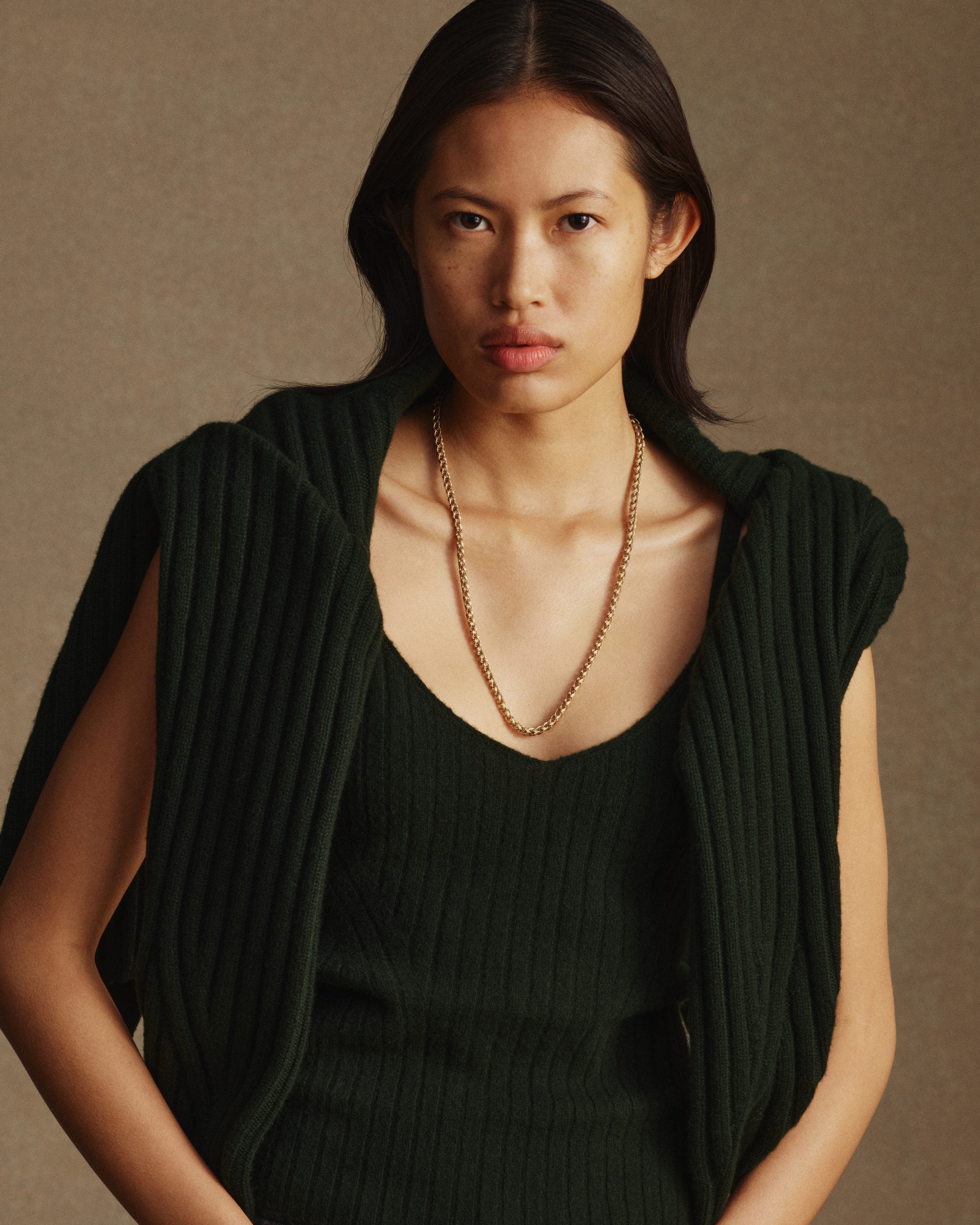 Eloise Tank - Forest Green