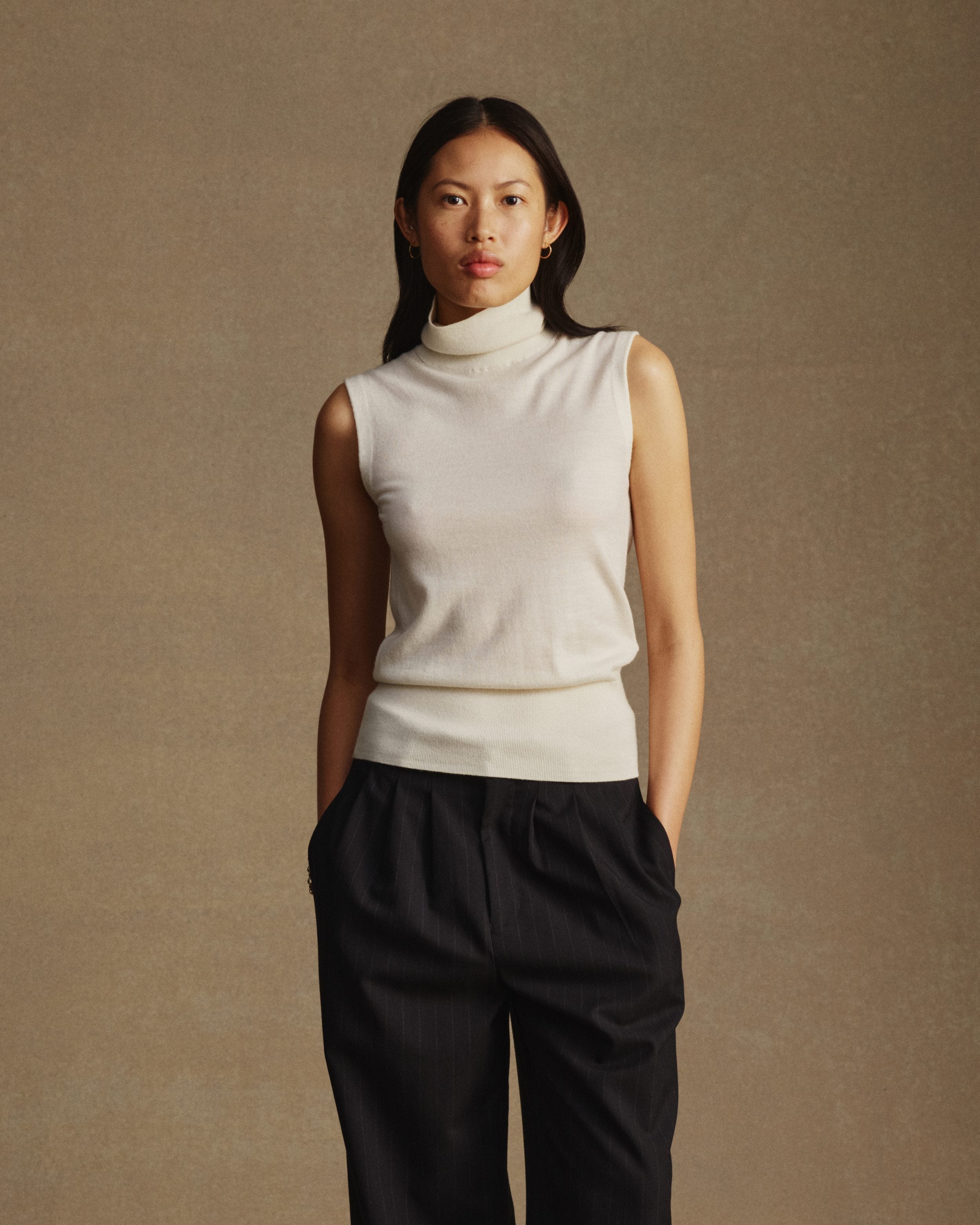 Essie Merino Turtle Neck - Off White