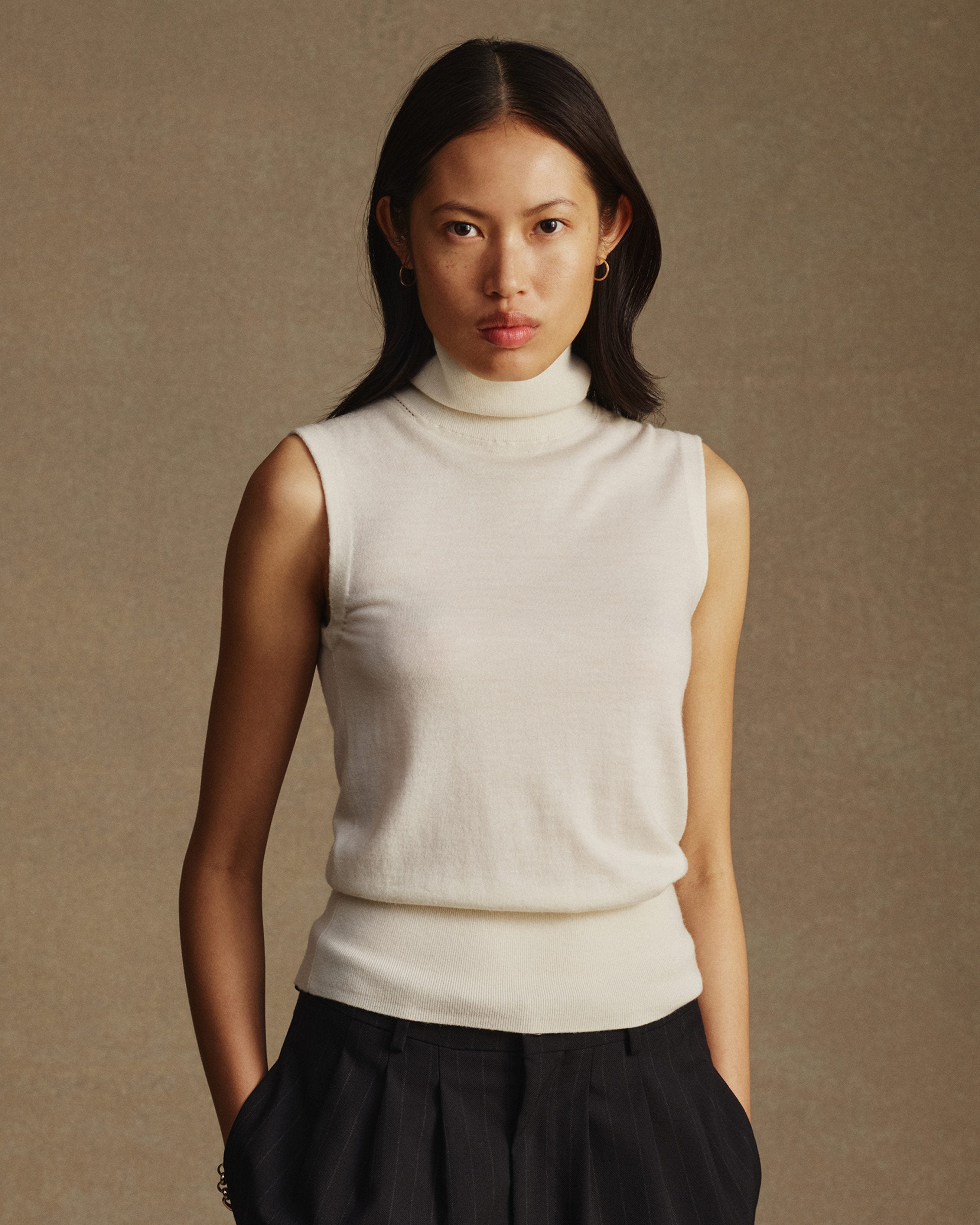 Essie Merino Turtle Neck - Off White
