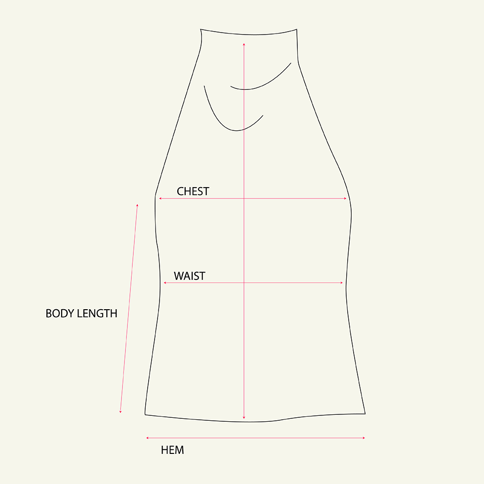 Margherita Top - Taupe measurements