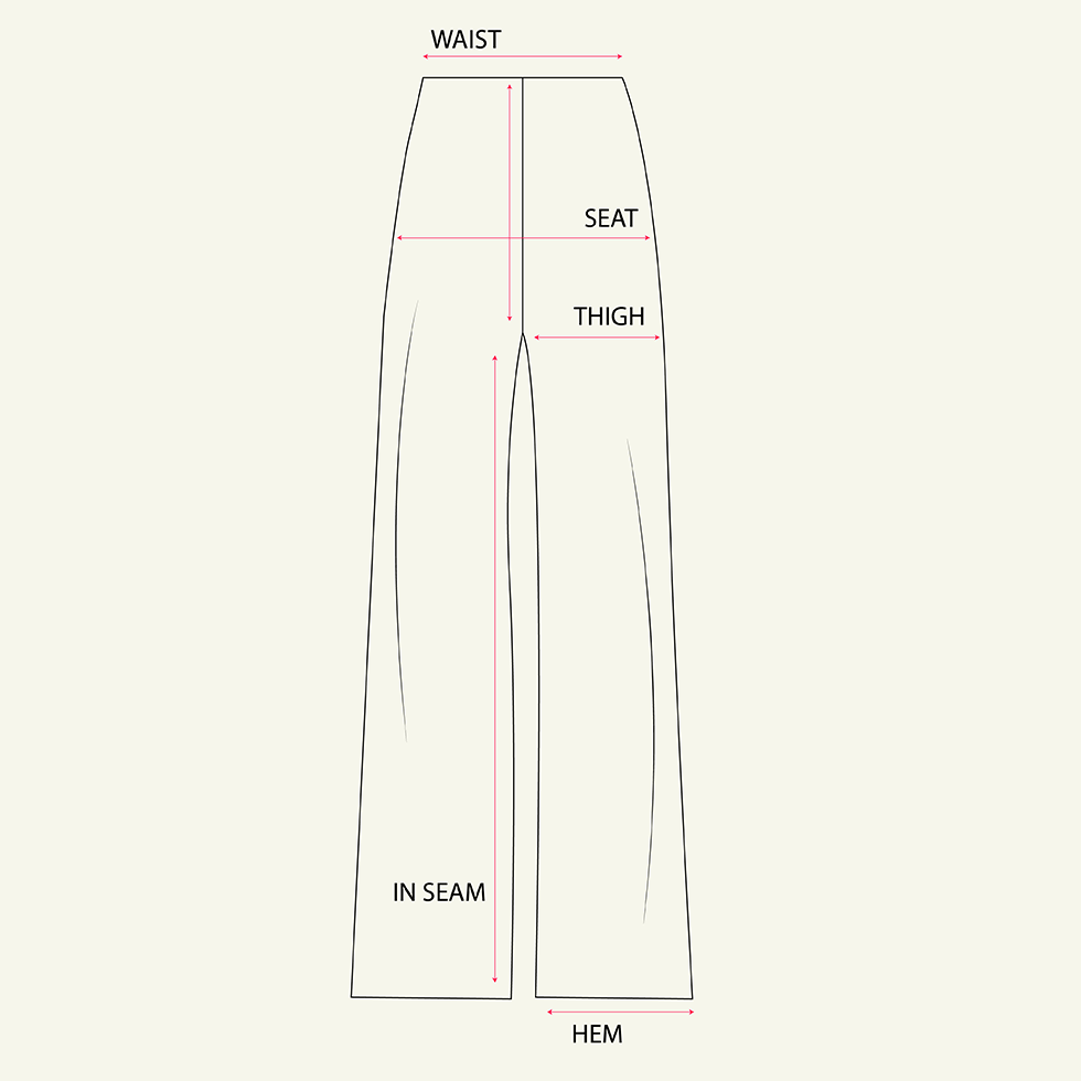 Pamela Pant - Black measurements