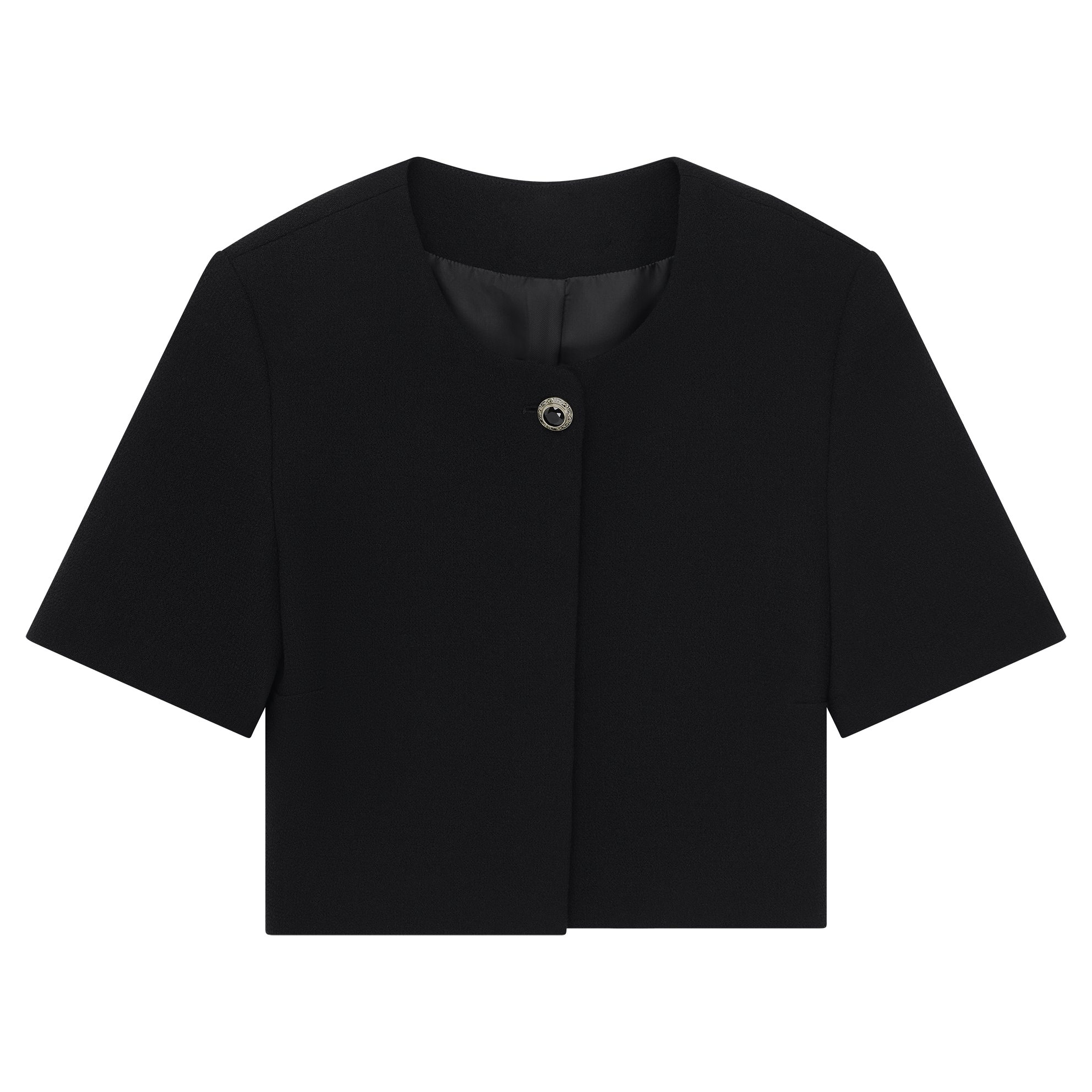 Gabrielle Jacket - Black Crepe
