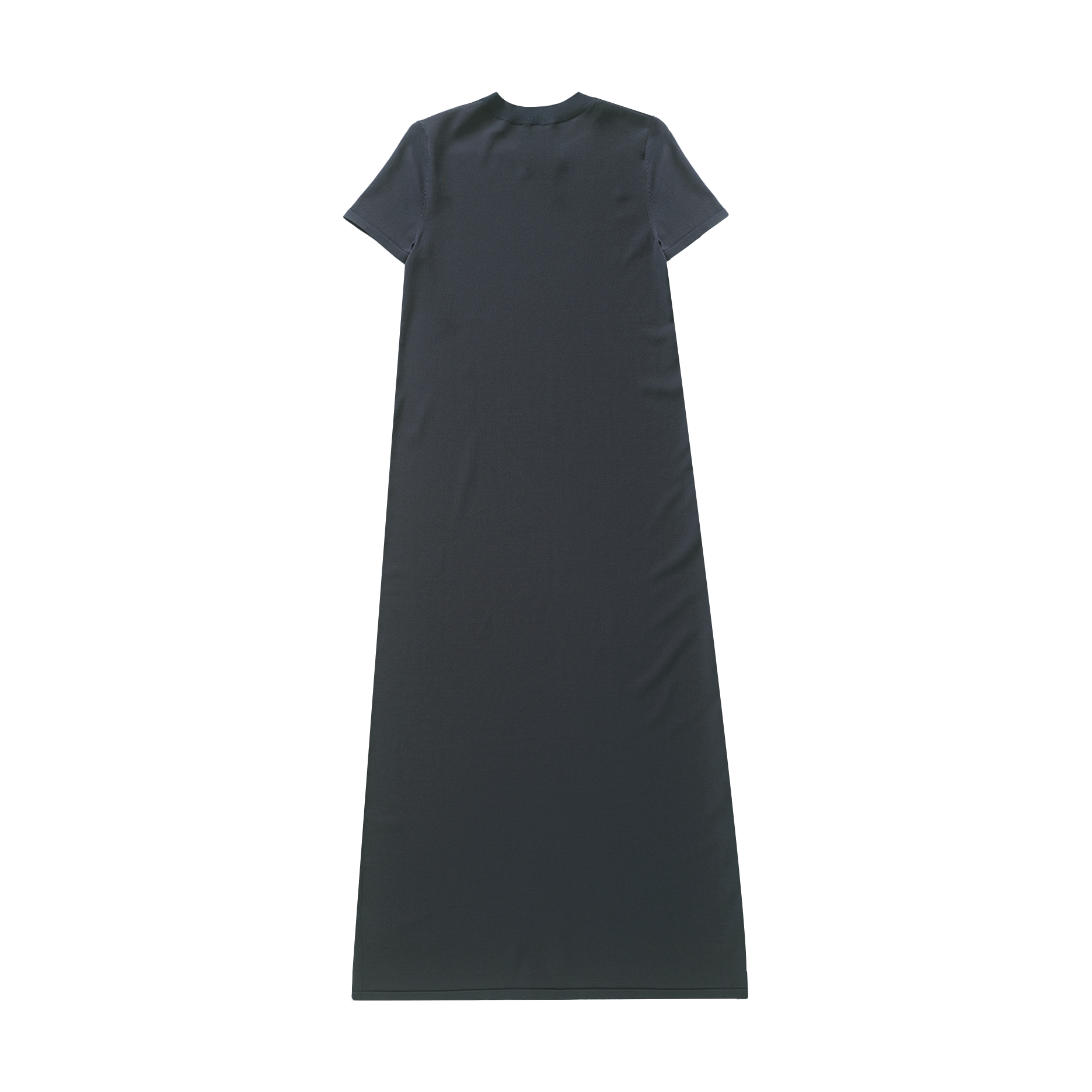 Crepe Knit Tee Dress - Oily Blue