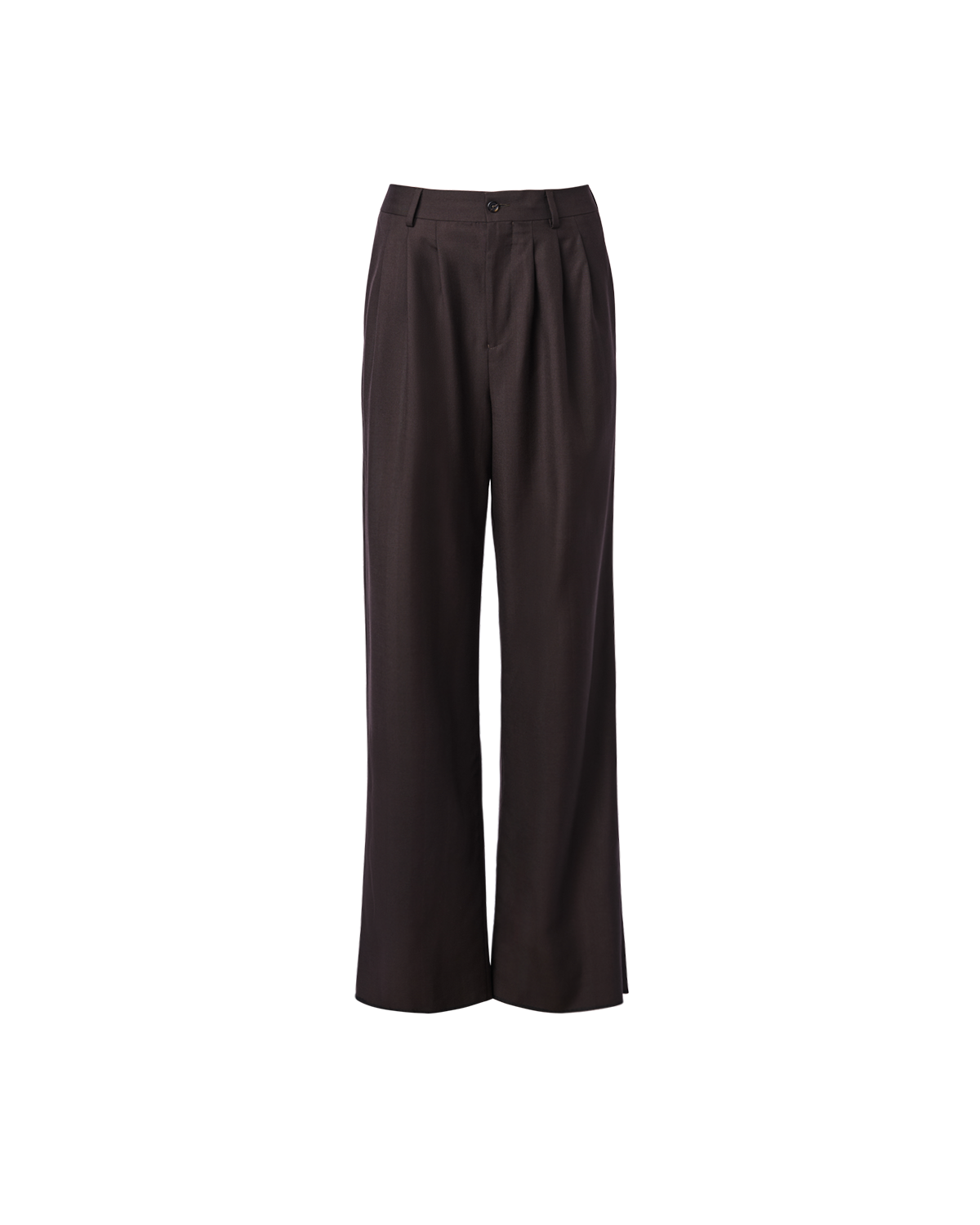 Ava Pleated Trouser - Espresso
