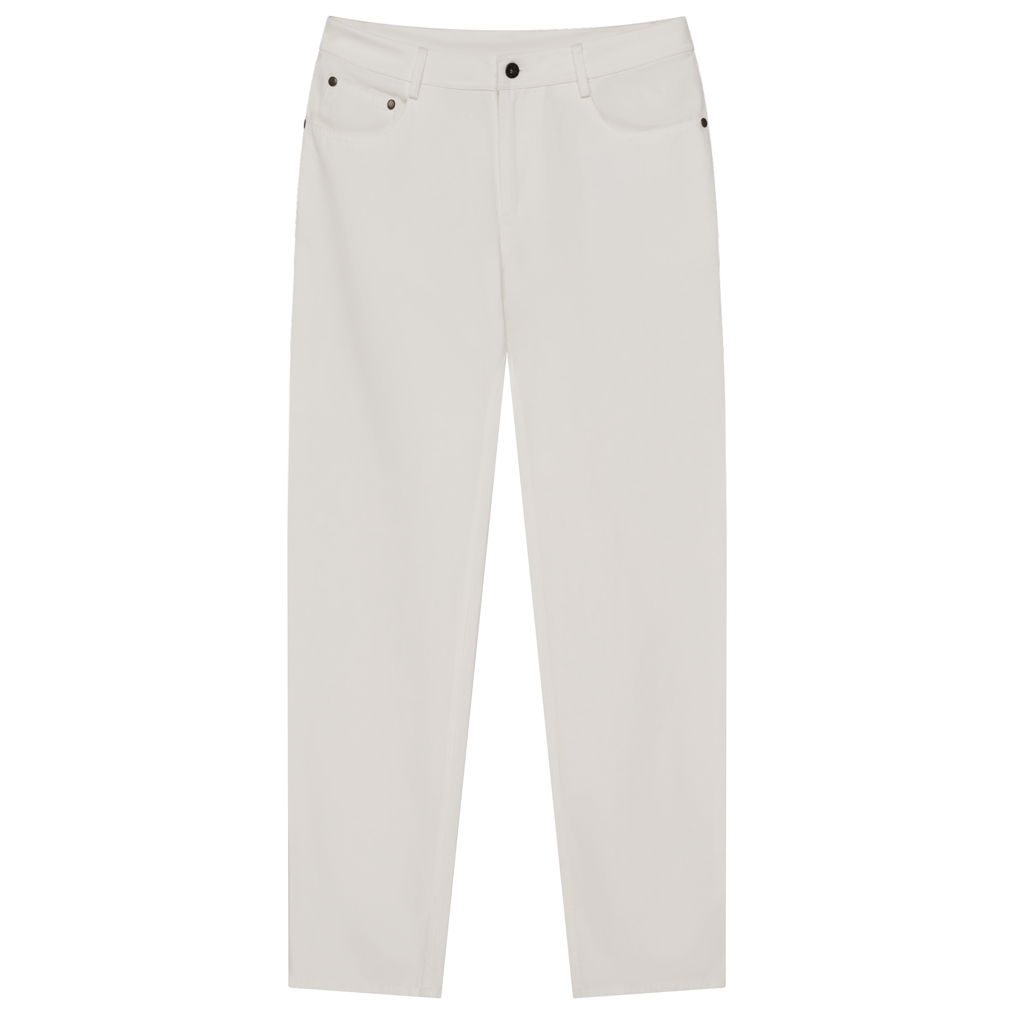 Five Pocket Canvas Trouser - White