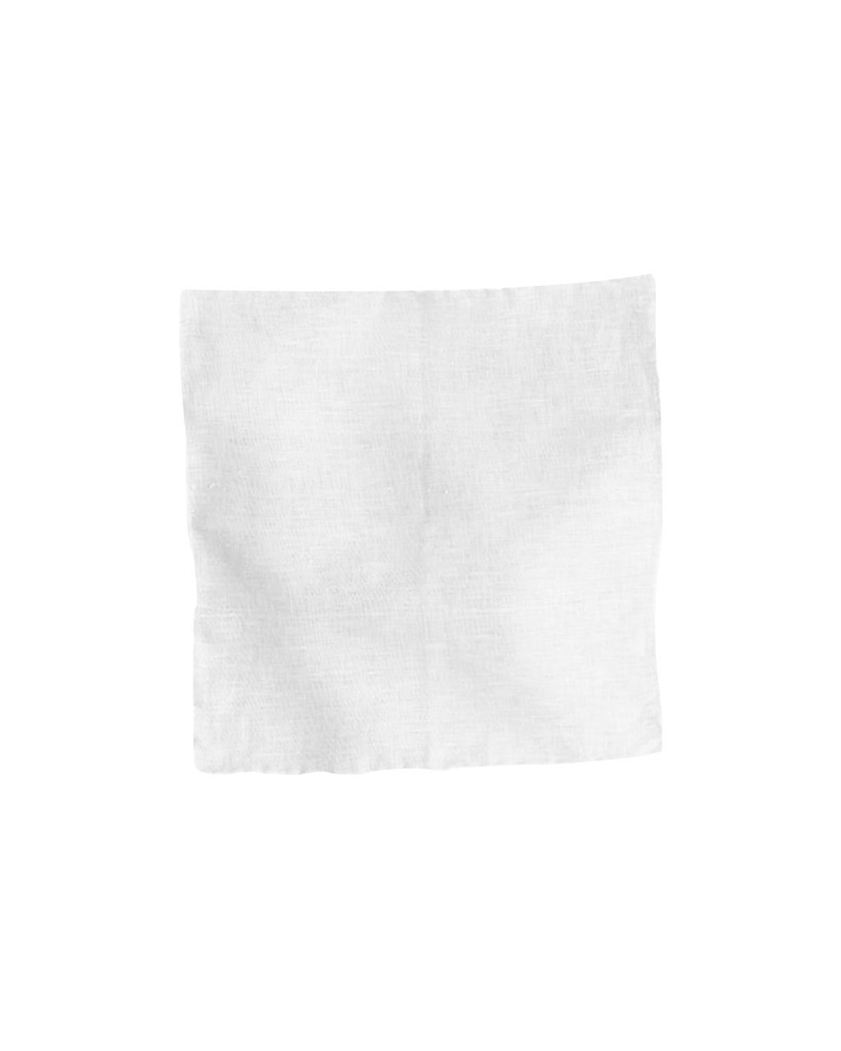 White Linen Pocket Square