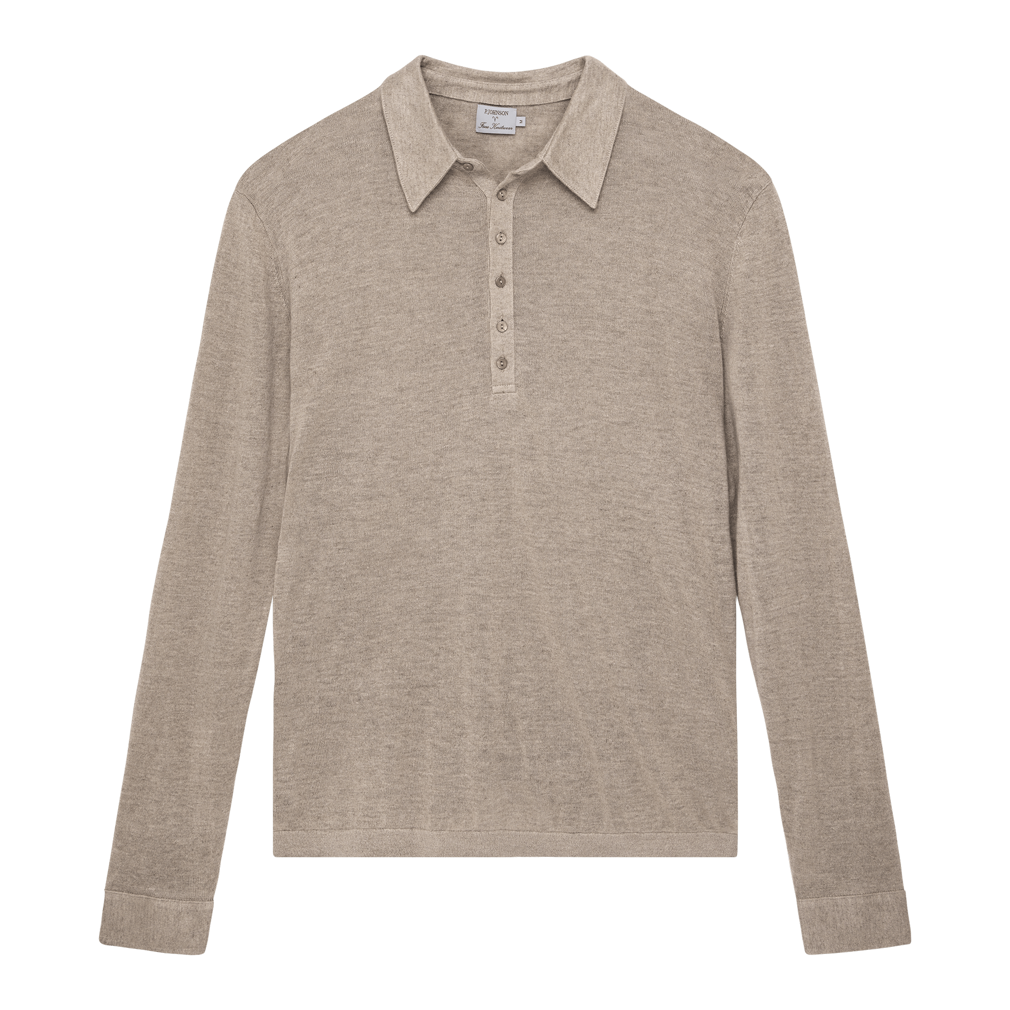 Linen Polo - Taupe