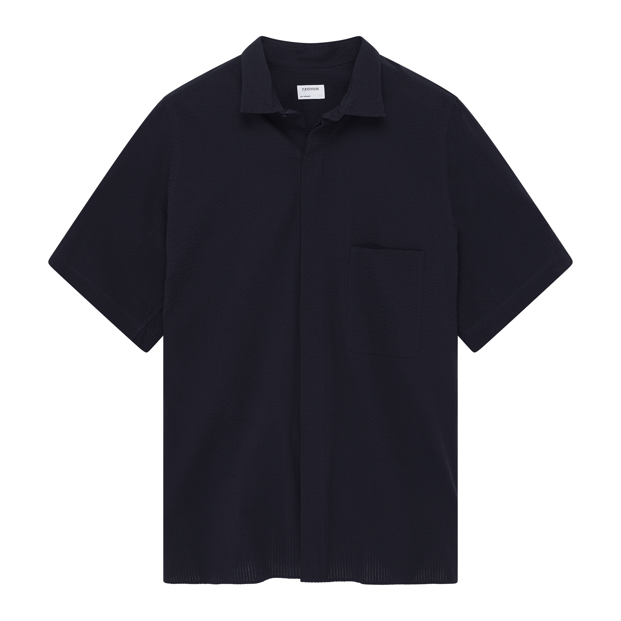 Resort Shirt I - Navy Fine Seersucker