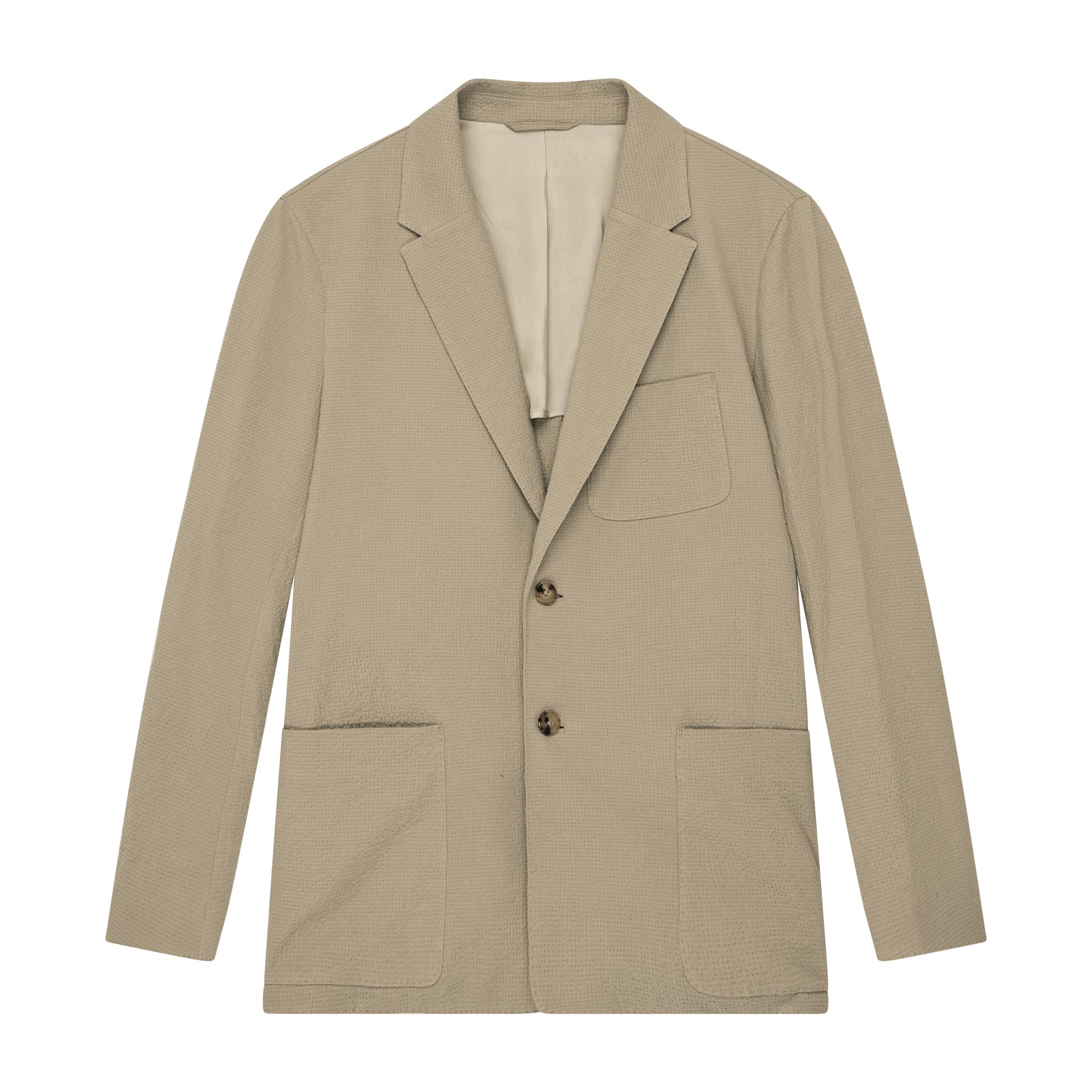 Slack Jacket - Taupe Seersucker