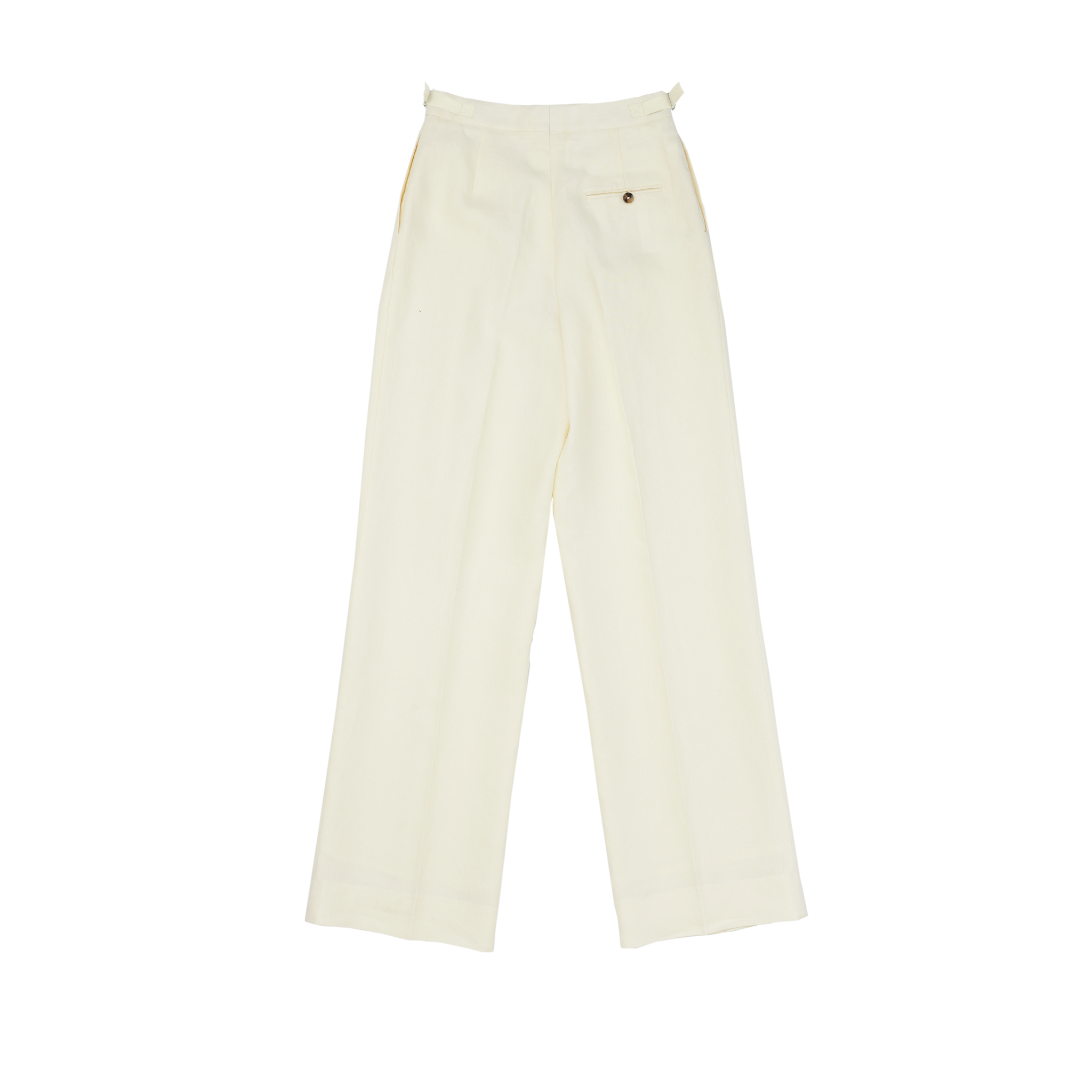 Off White Linen Perriand Trousers | P Johnson