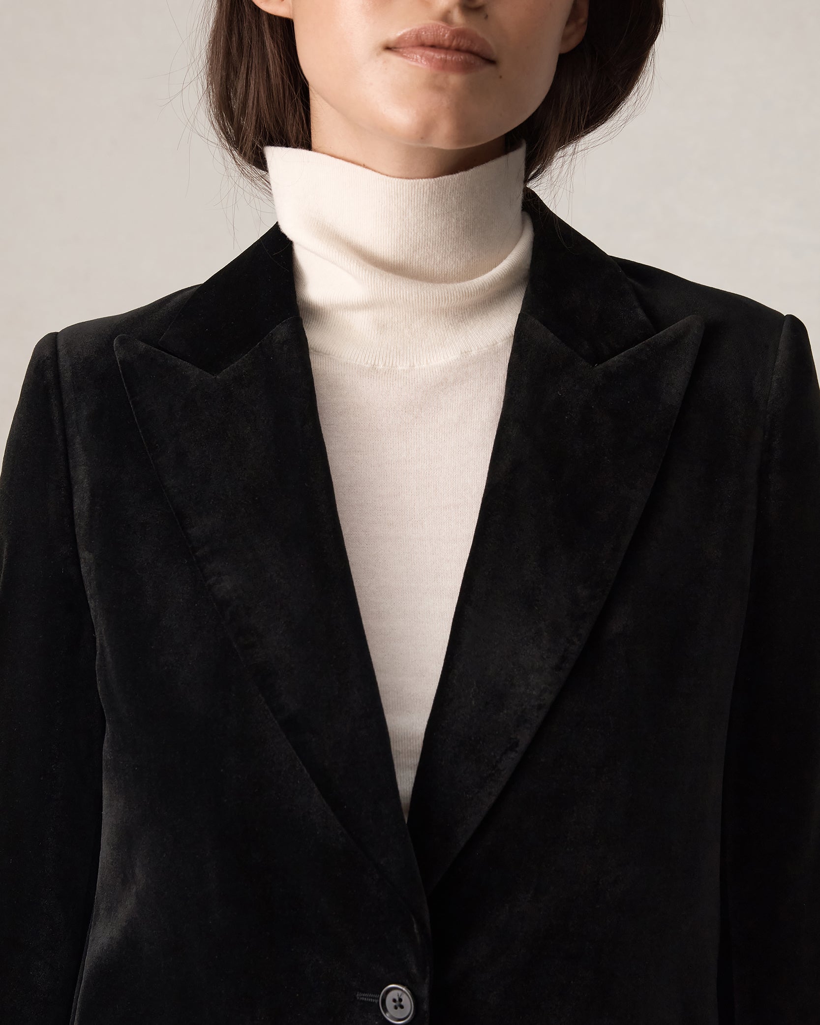 Georgia Blazer - Black Velvet