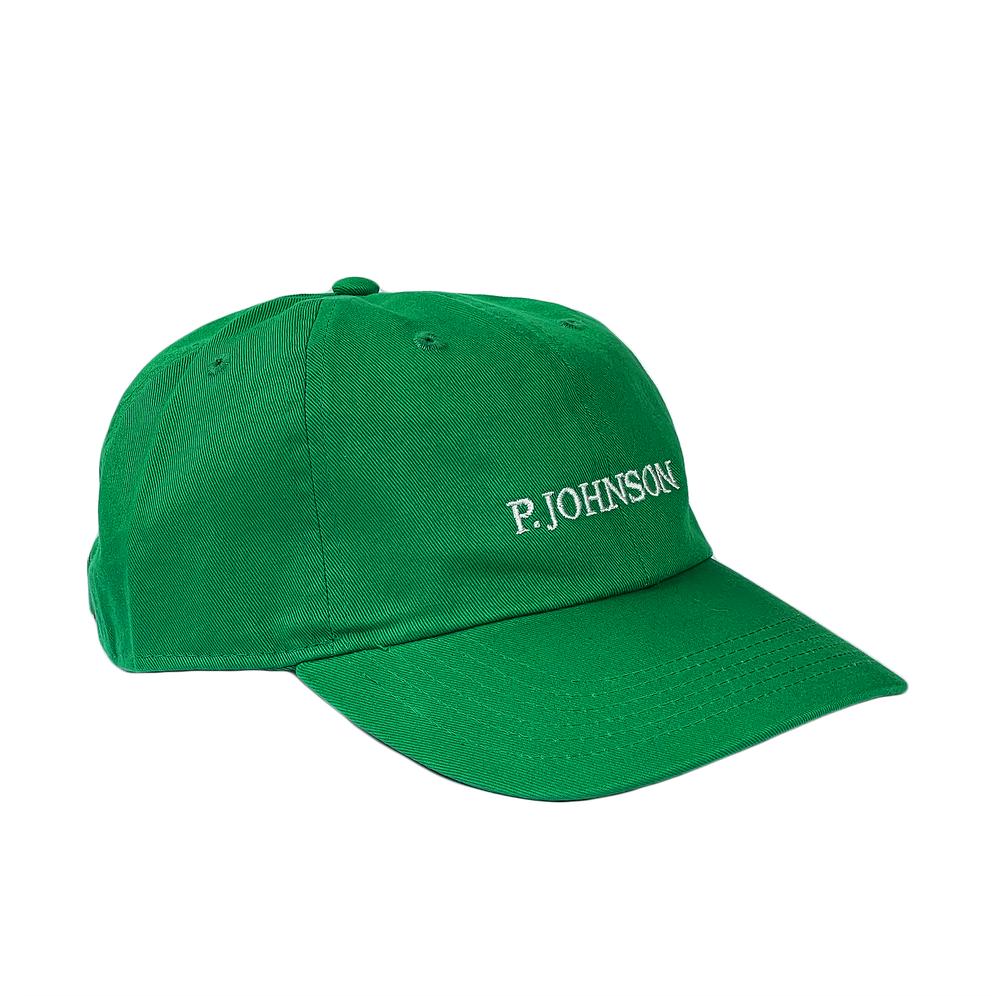 P Johnson Kelly Green Serif Dad Cap