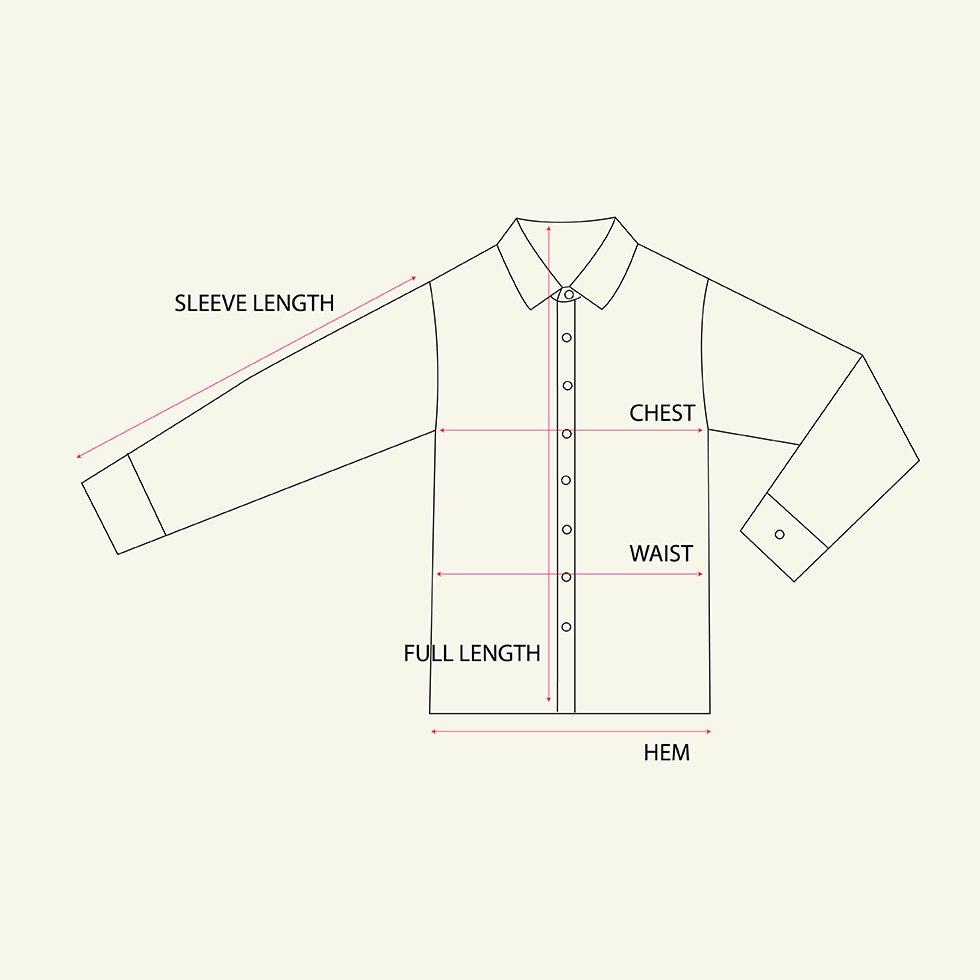 Linen Polo - Navy measurements