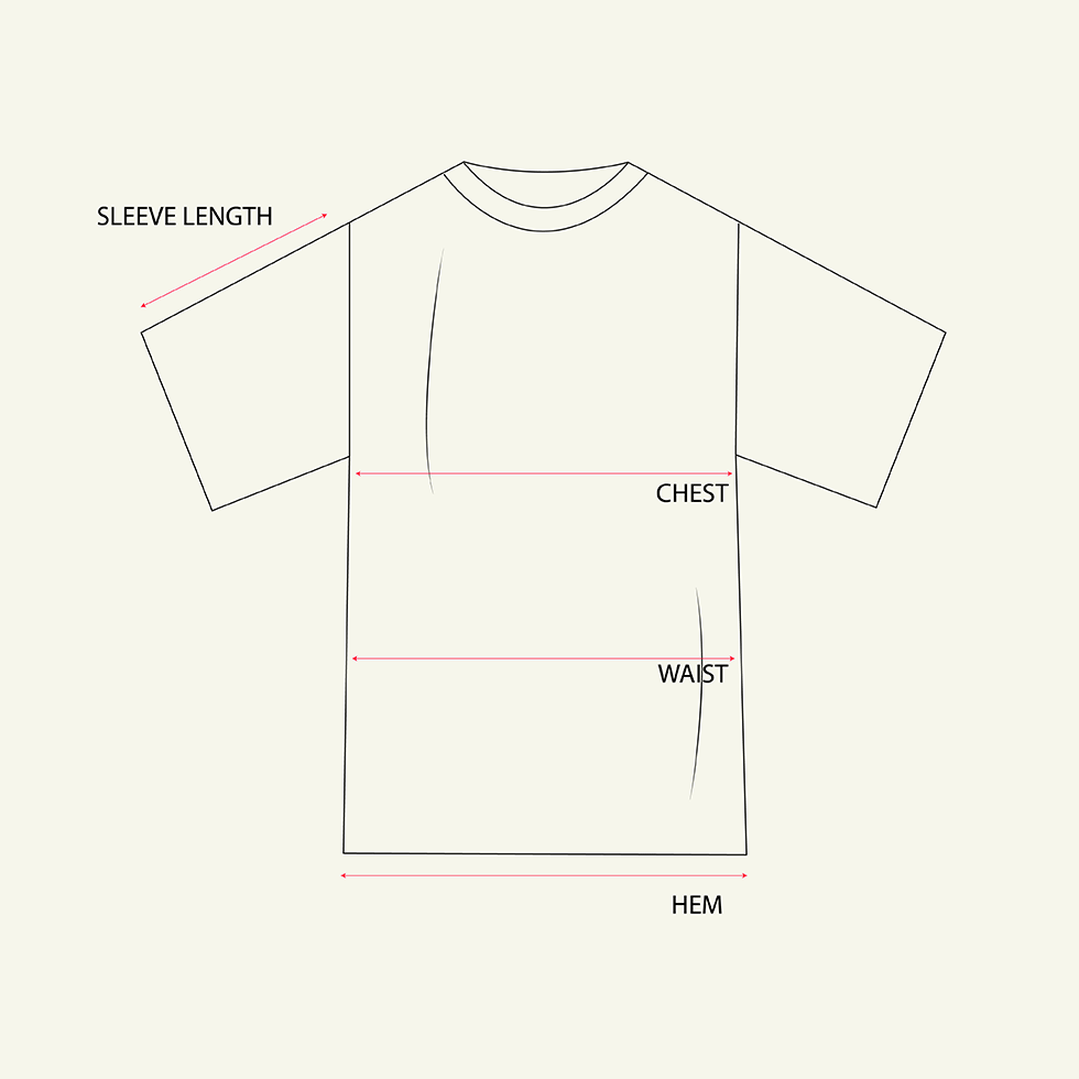 Ice Cotton Tee - Taupe measurements