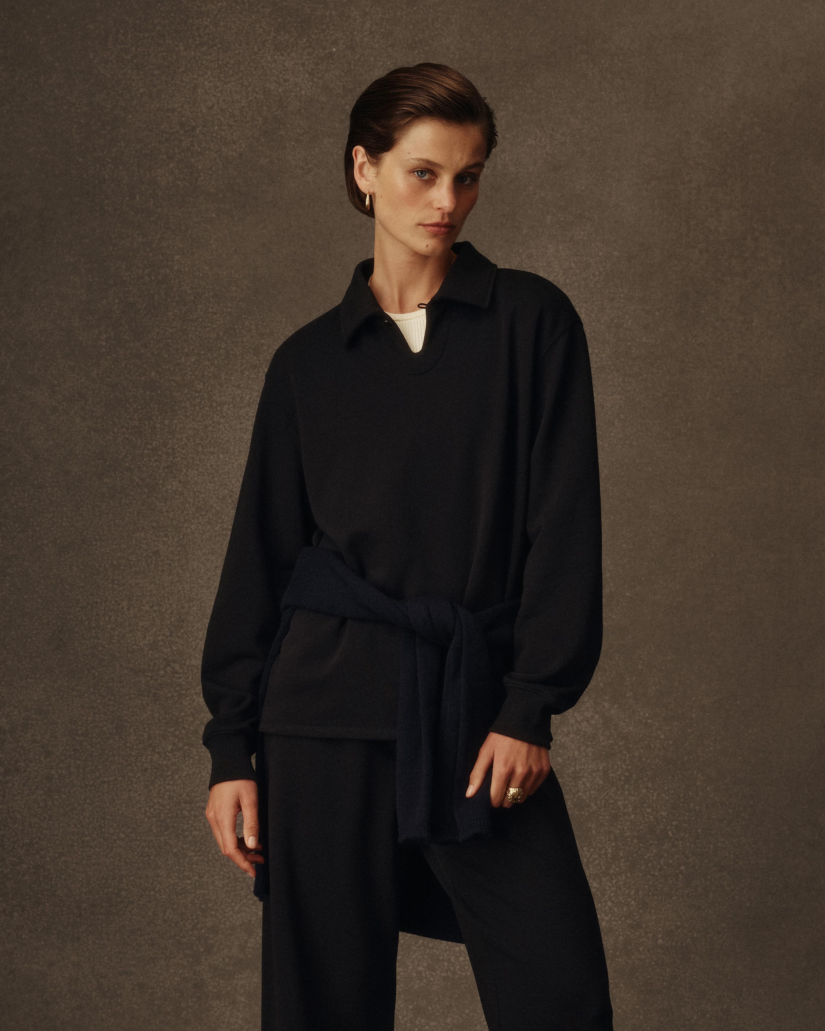 Manon Pullover - Navy Terry
