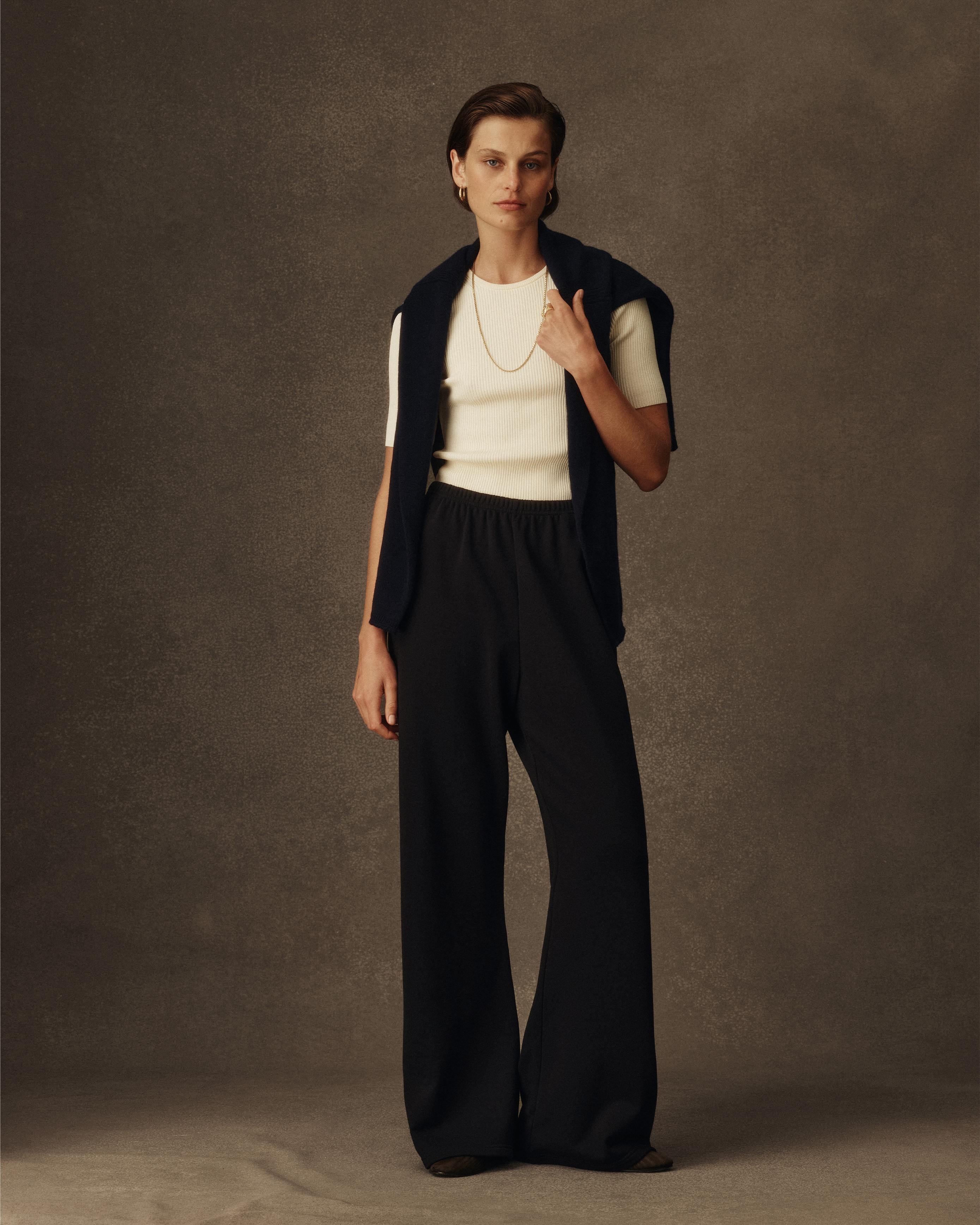 New Marella Trouser - Navy Terry