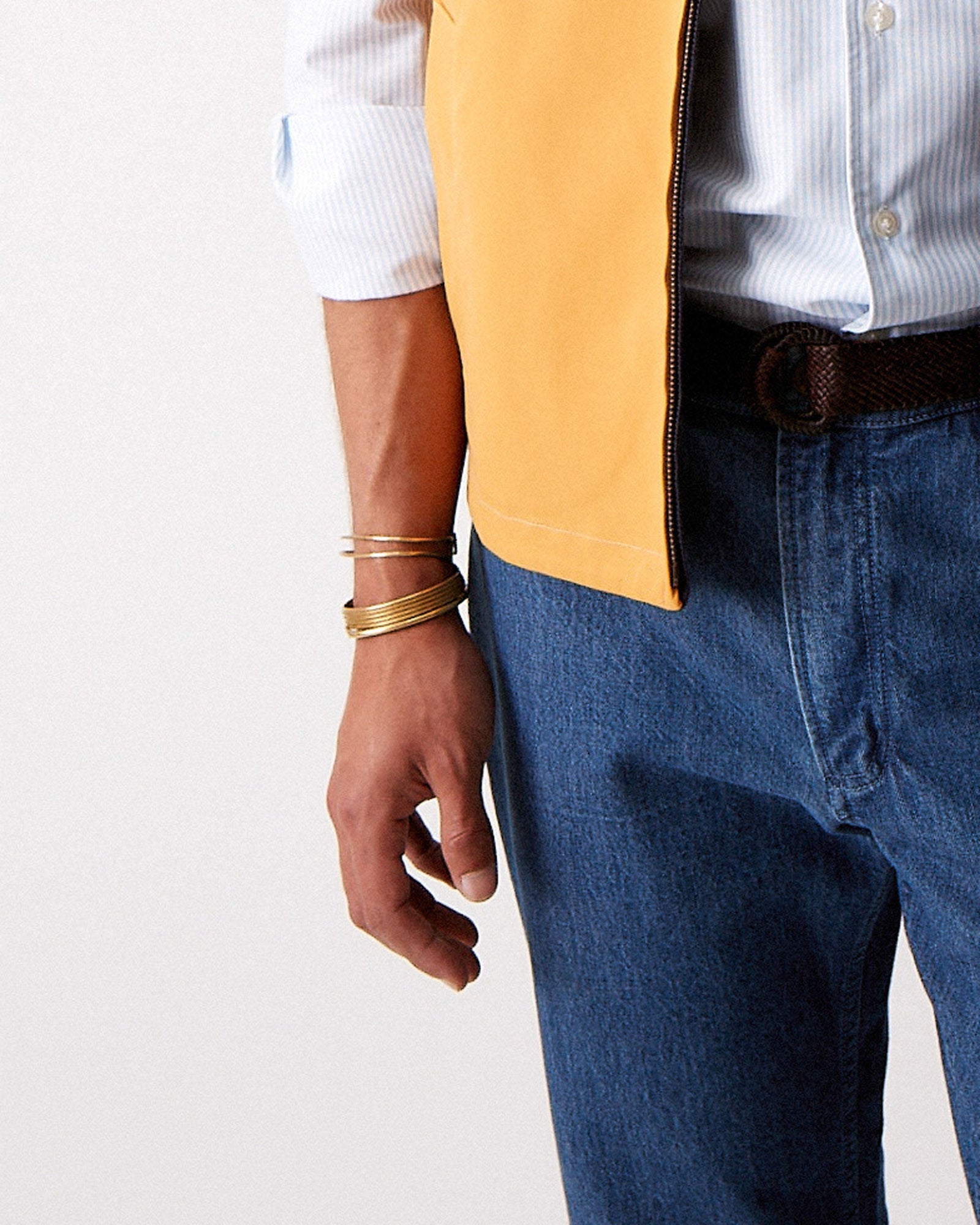 Double Brass Bracelet