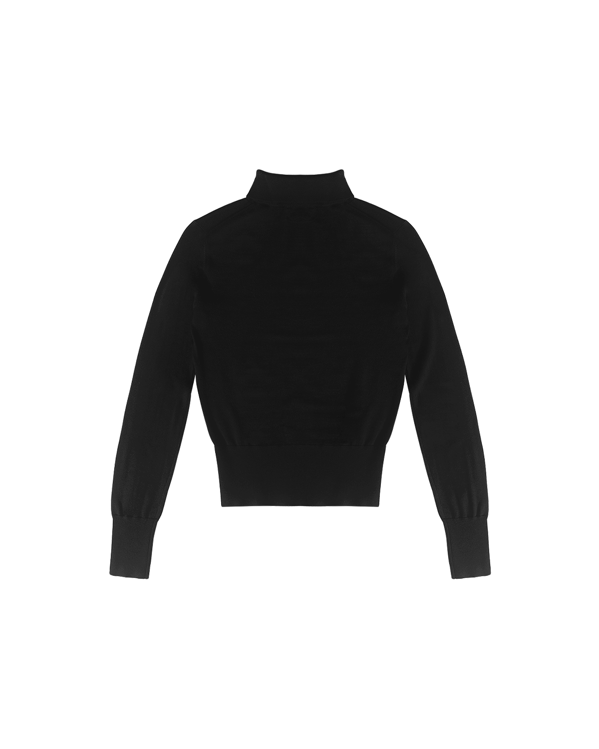 Cass Merino Roll Neck - Black