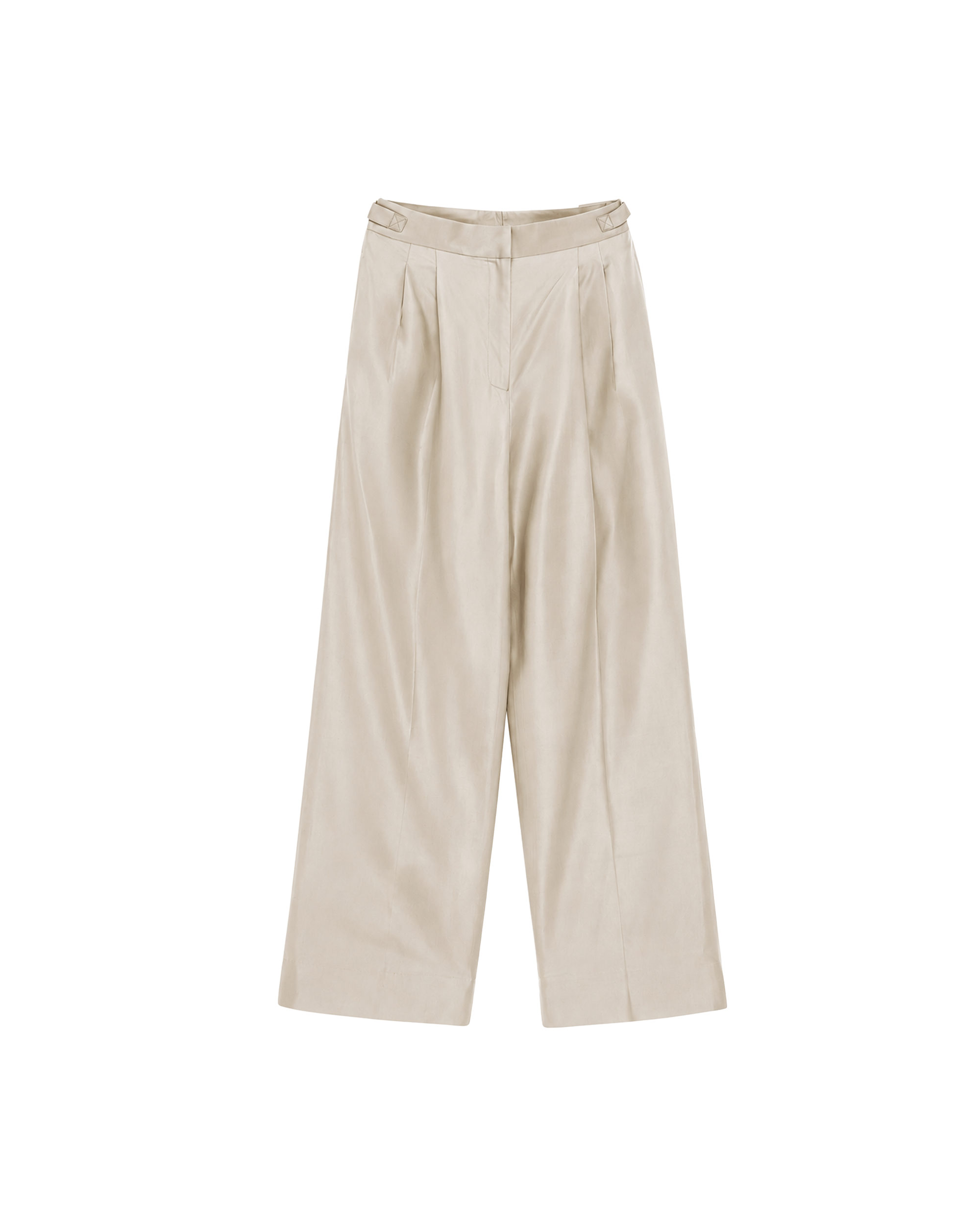 Perriand Trouser - Beige Dupioni