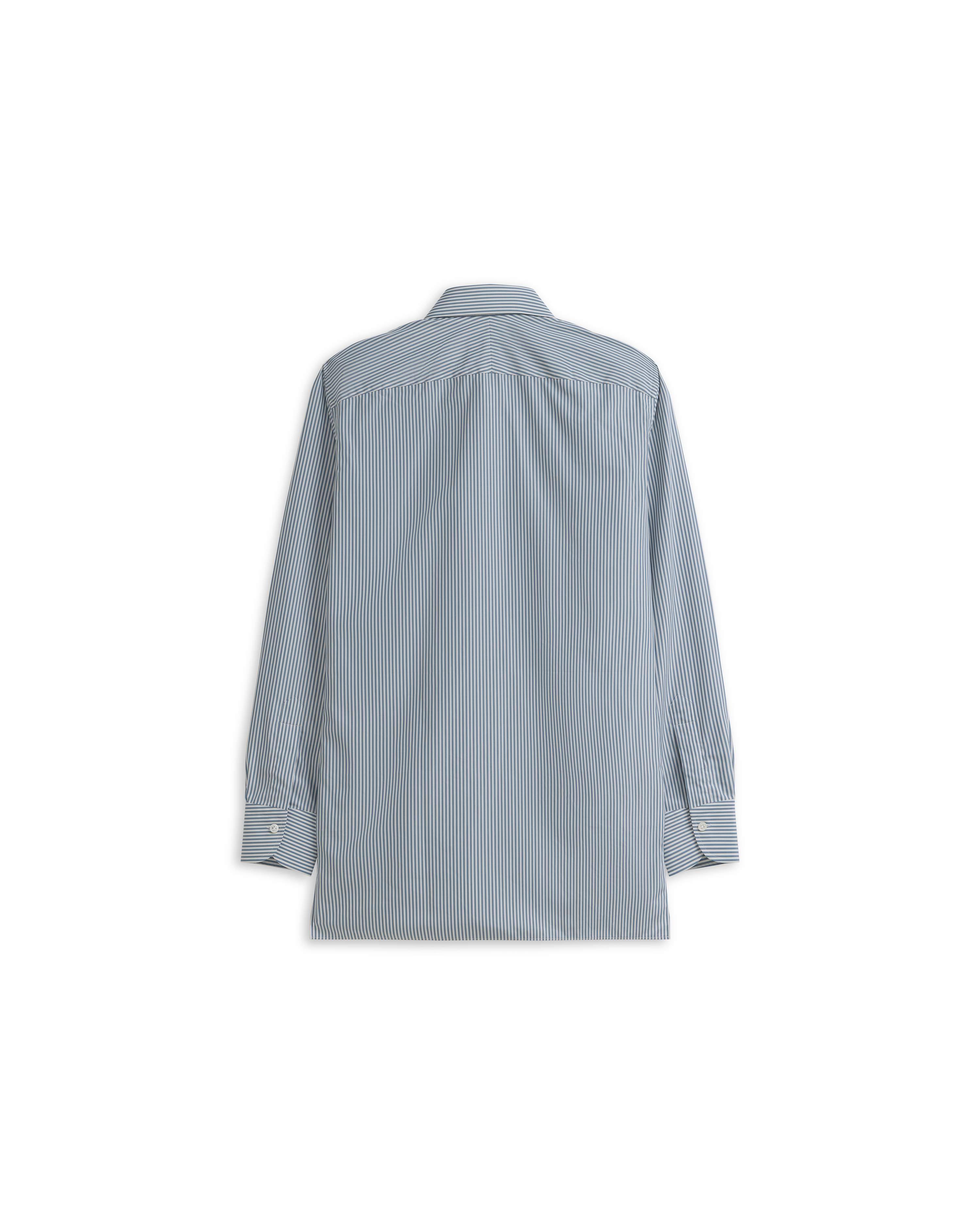 Poplin Shirt - Blue Stripe