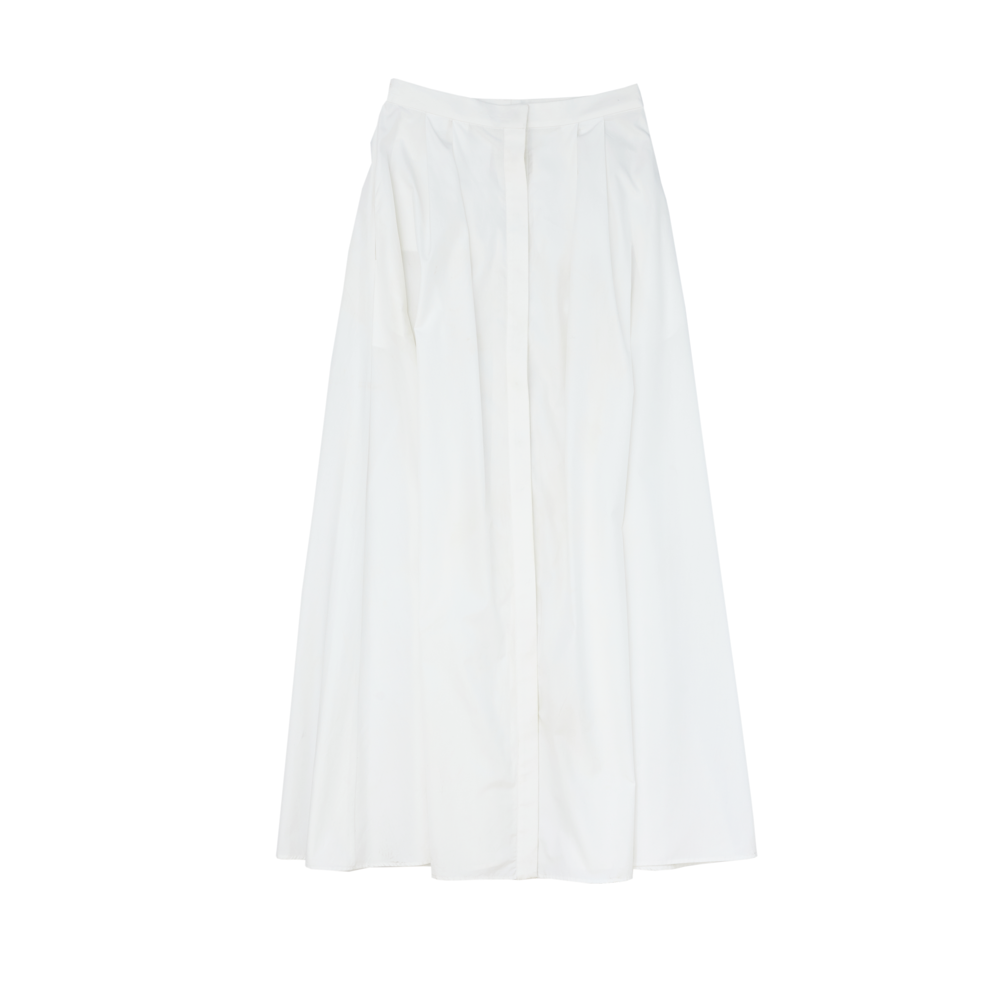 Kahlo Skirt - White Poplin | P Johnson