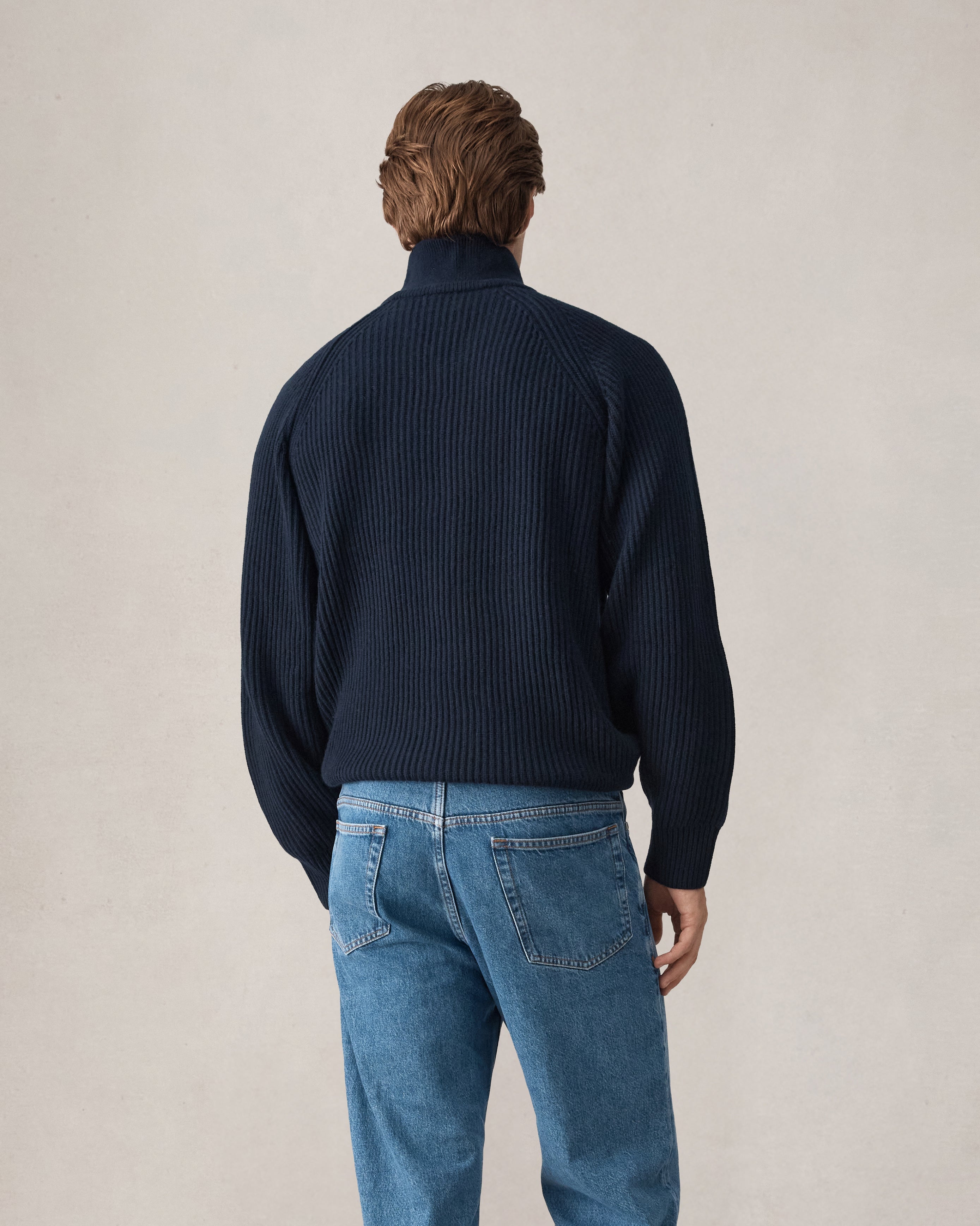 Santiago Royal Cashmere Sweater - Navy
