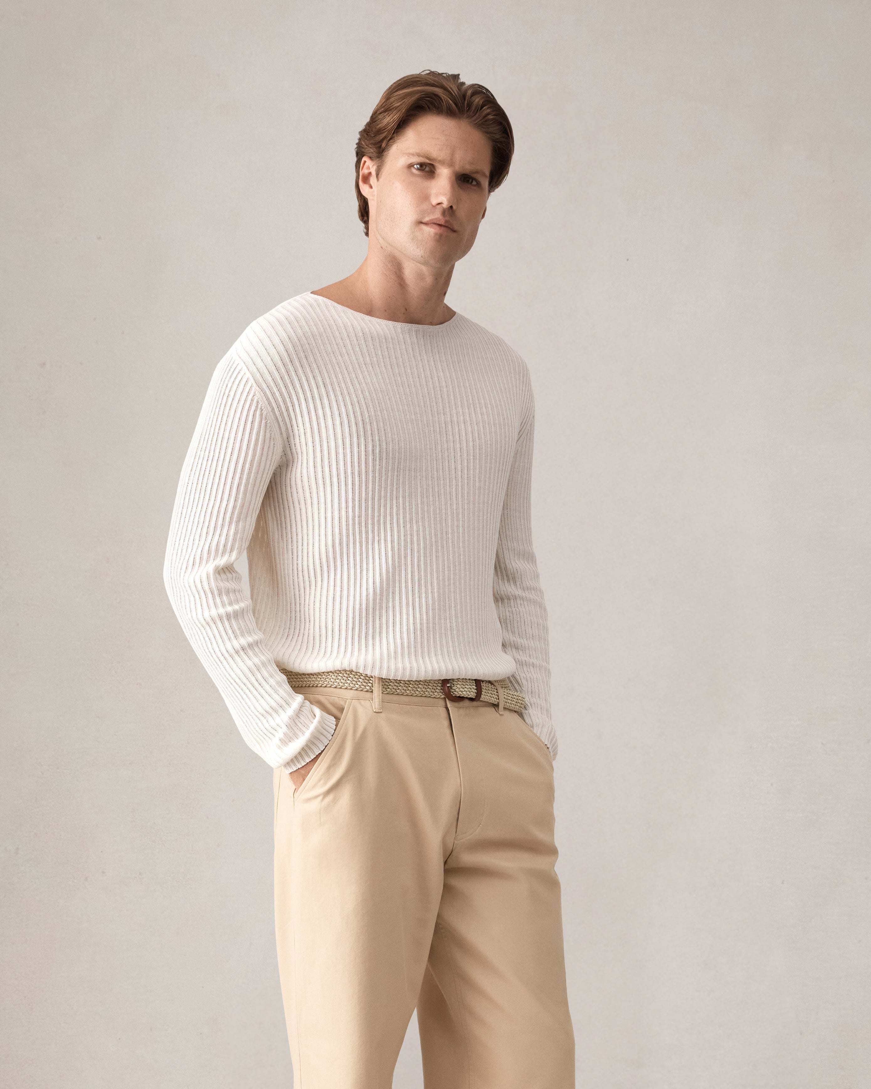 Somerset Knit - White