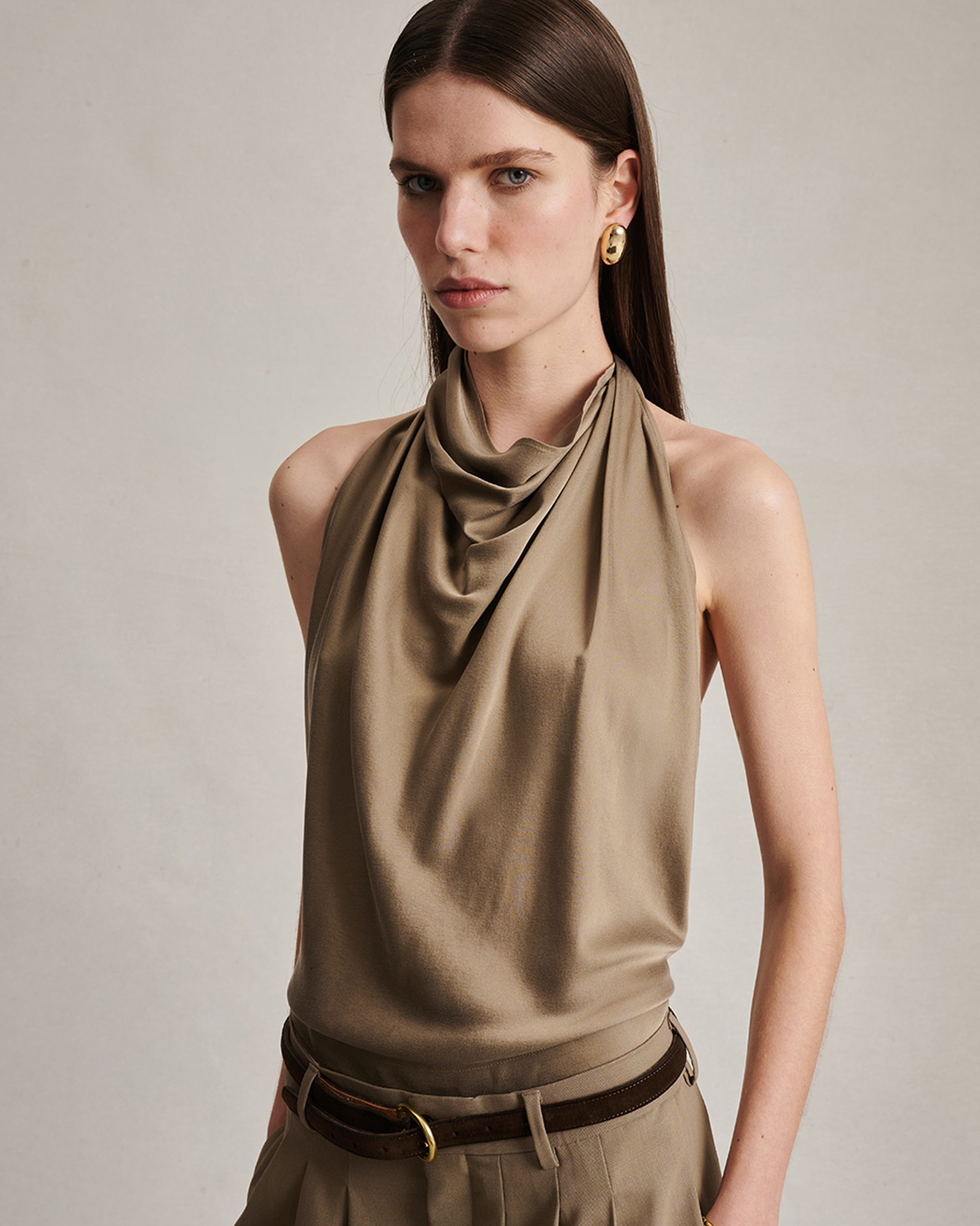 Margherita Top - Taupe