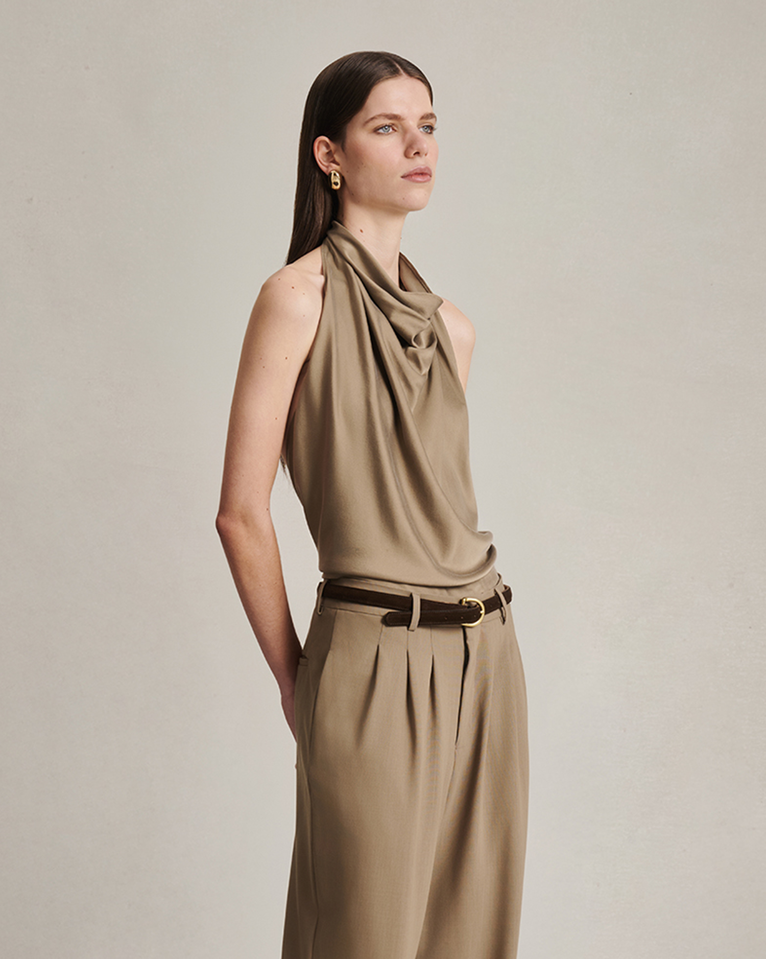 Margherita Top - Taupe