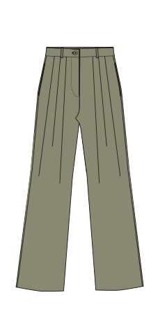 Ava Pleated Trousers - Solaro