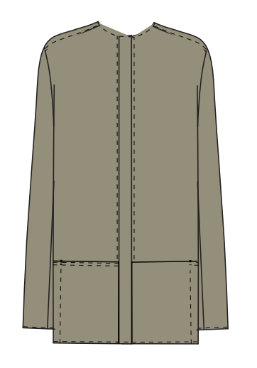 Nina Blouse - Taupe Dupioni