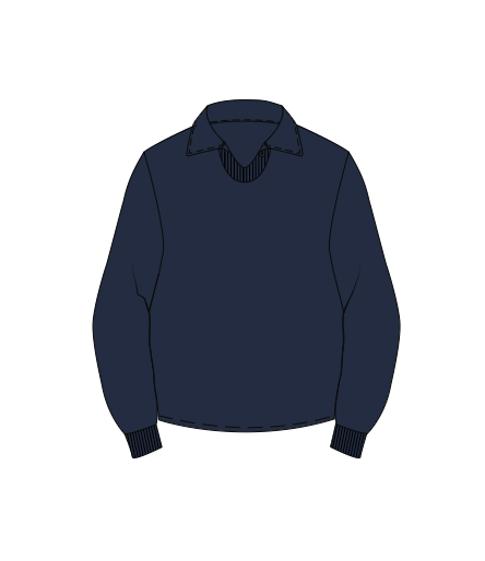 Manon Pullover - Navy Terry