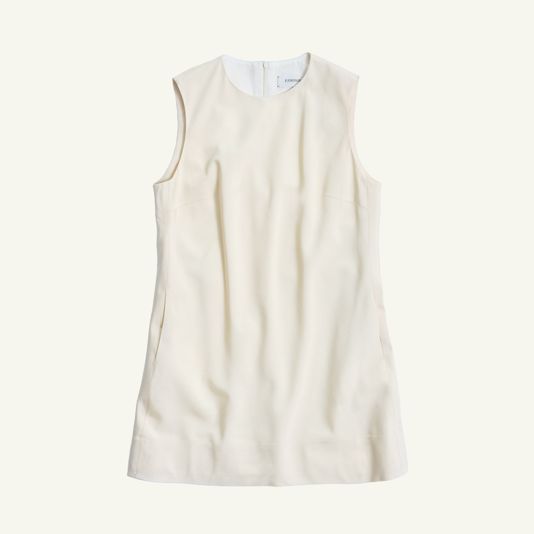 Chelsea Dress - Antique White Moire | P Johnson