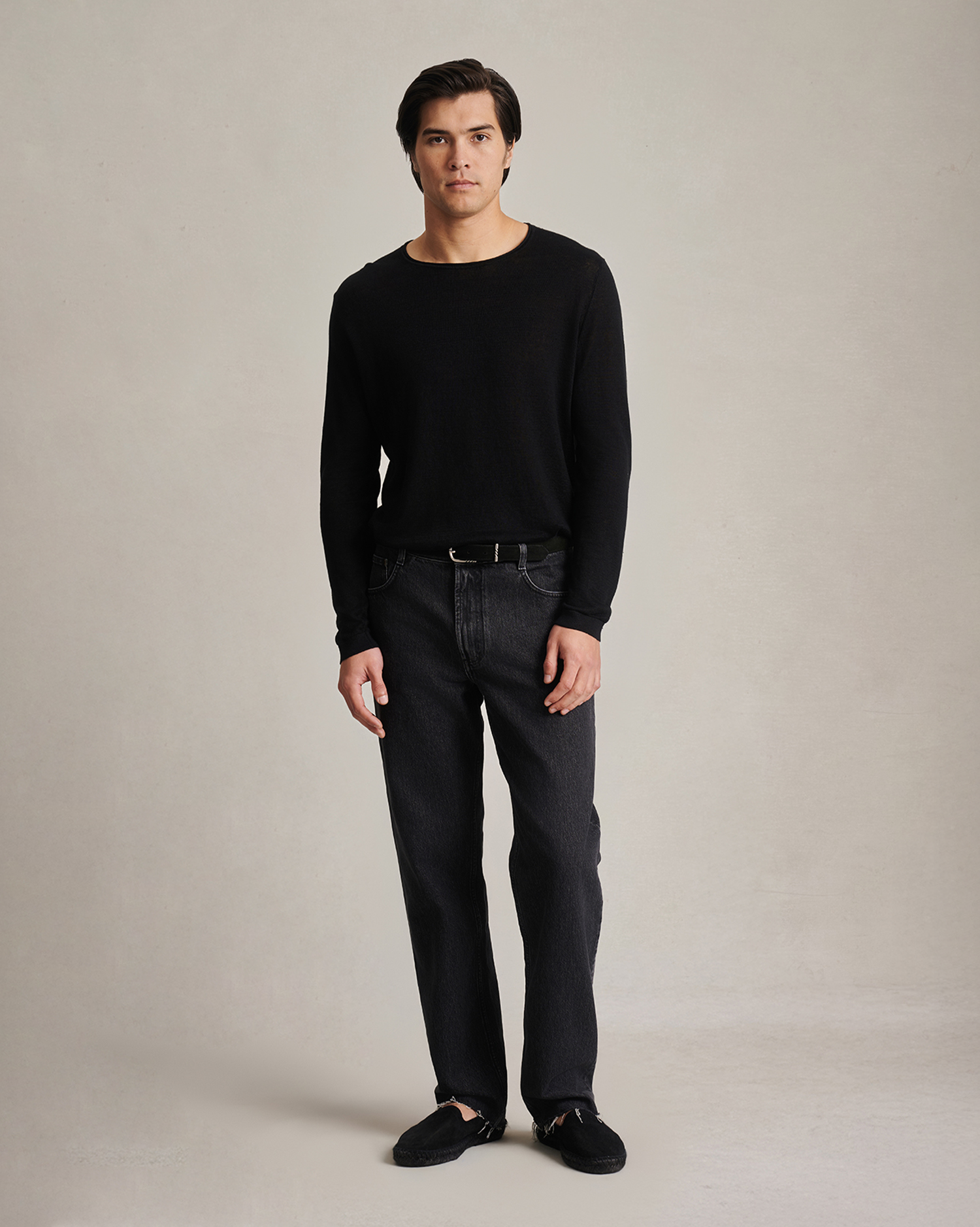 Linen Sweater - Black