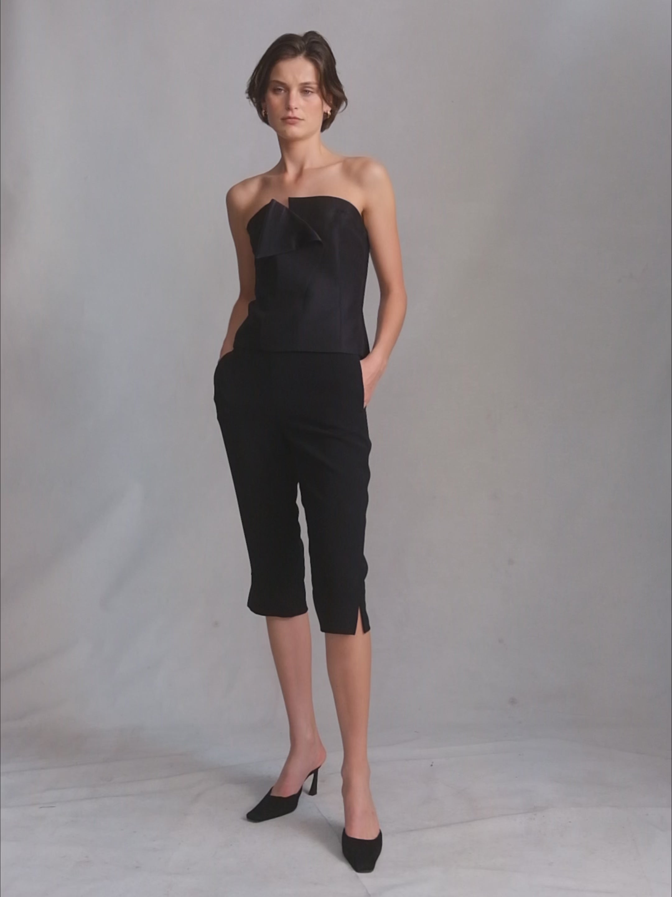 Scarlet Crop Pant - Black | P Johnson