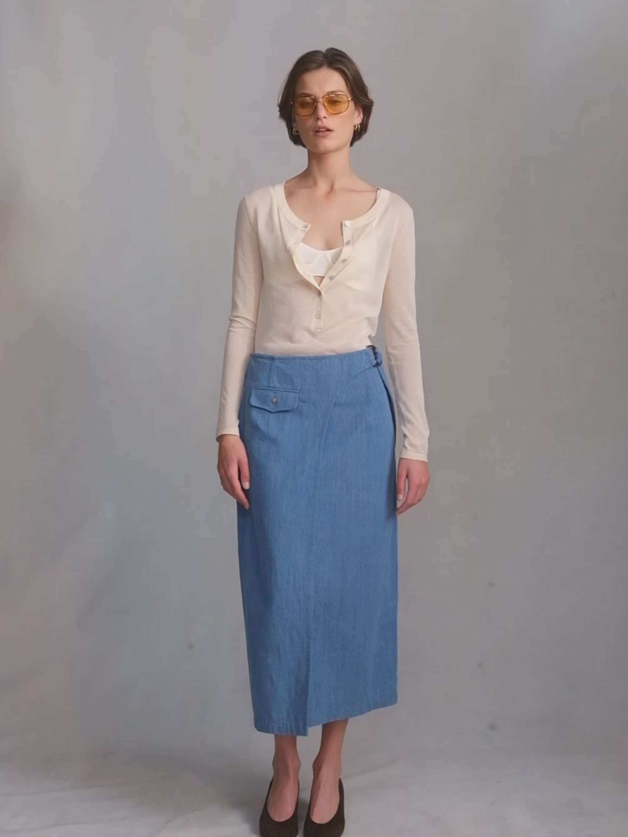 Kim Skirt - Denim | P Johnson