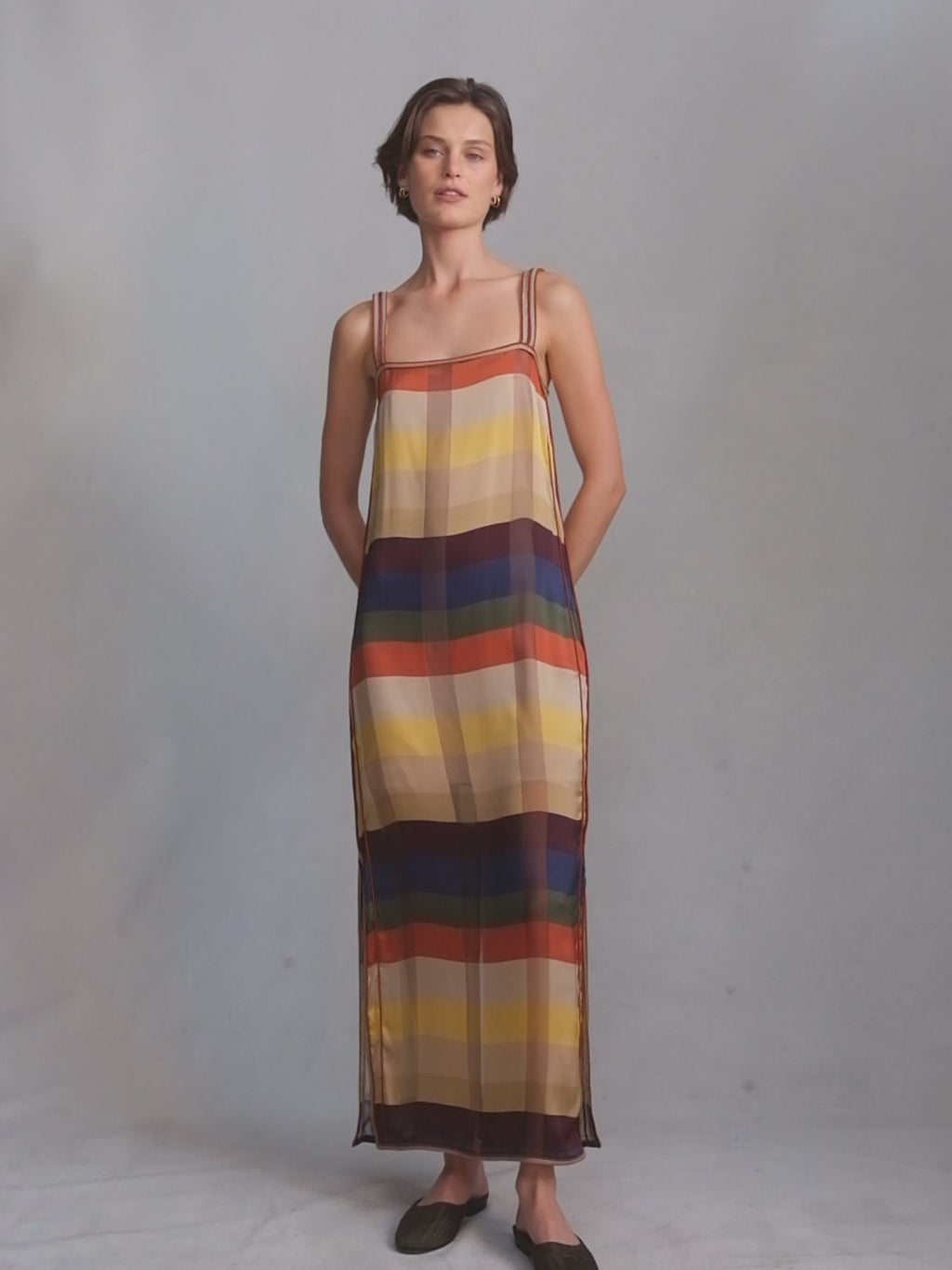 Bebé Maxi Dress - Venetian Stripe | P Johnson