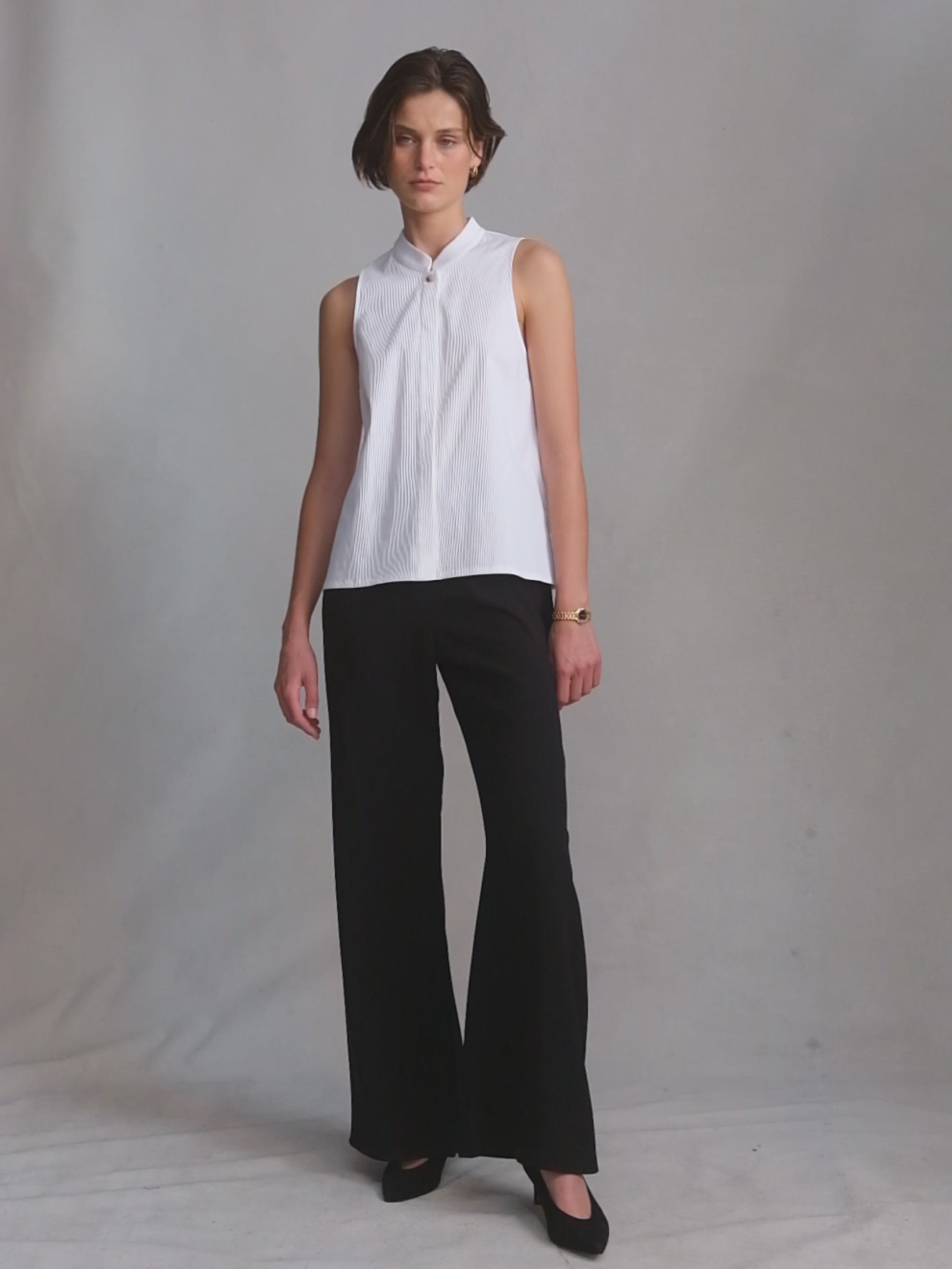 Christy Top - White Rib | P Johnson