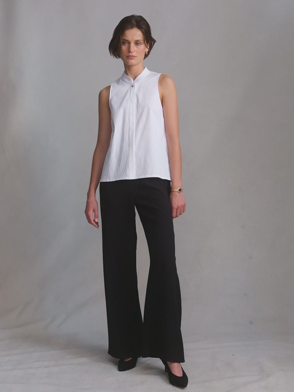 Christy Top - White Rib | P Johnson
