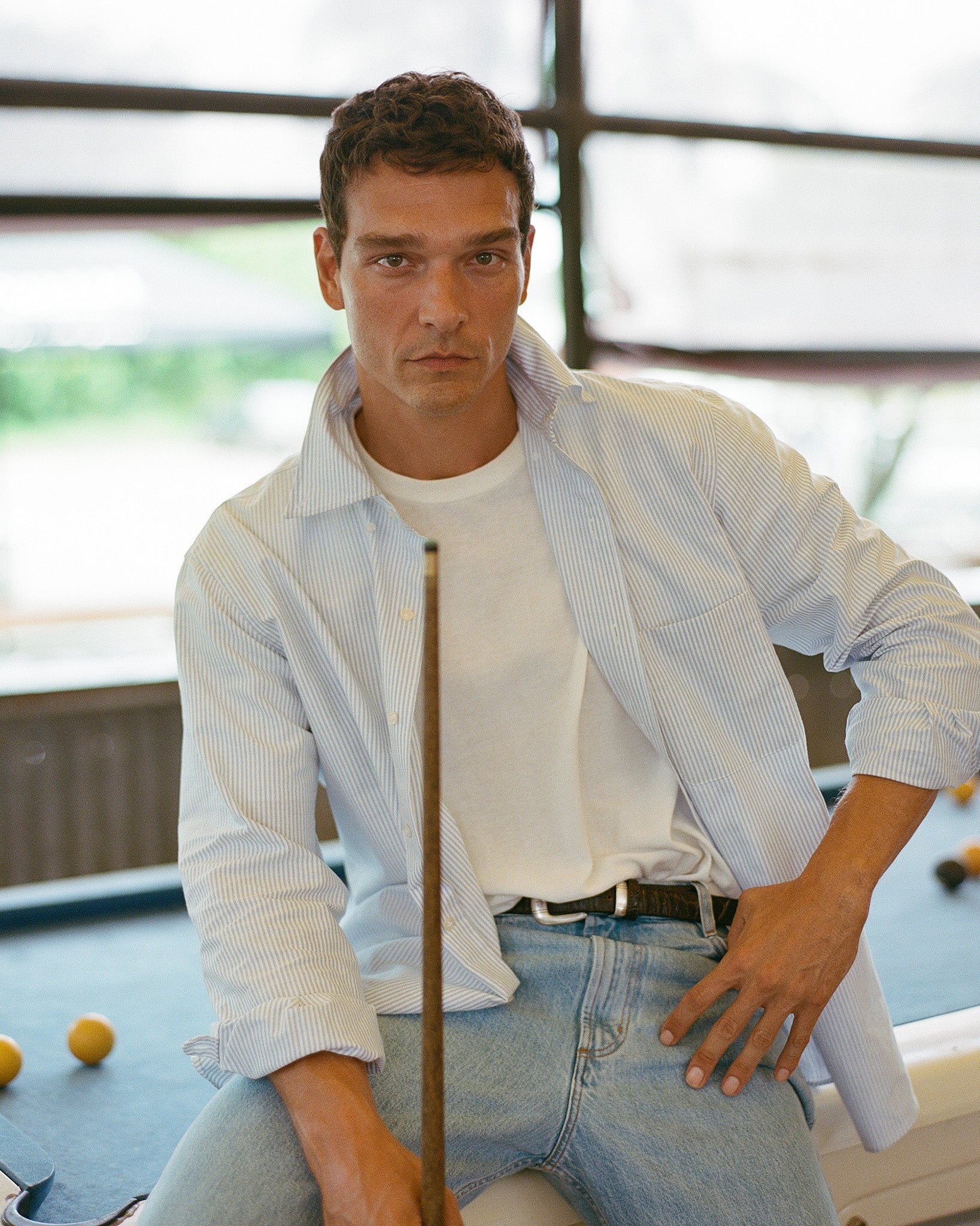 Oxford Shirt - Light Blue Stripe